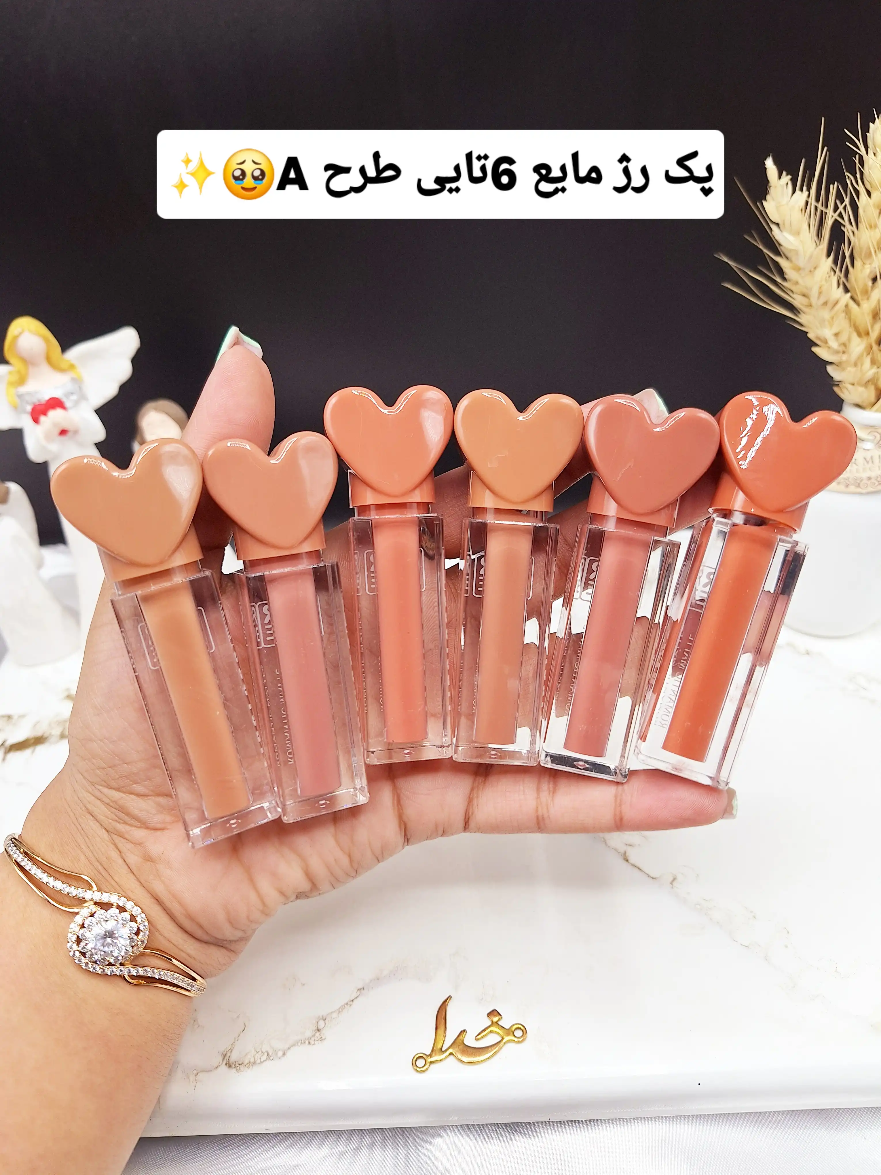 پک رژ لب مایع 6 تایی سرقلبی رمانتیک مات Romntic Matt کد RY_0759