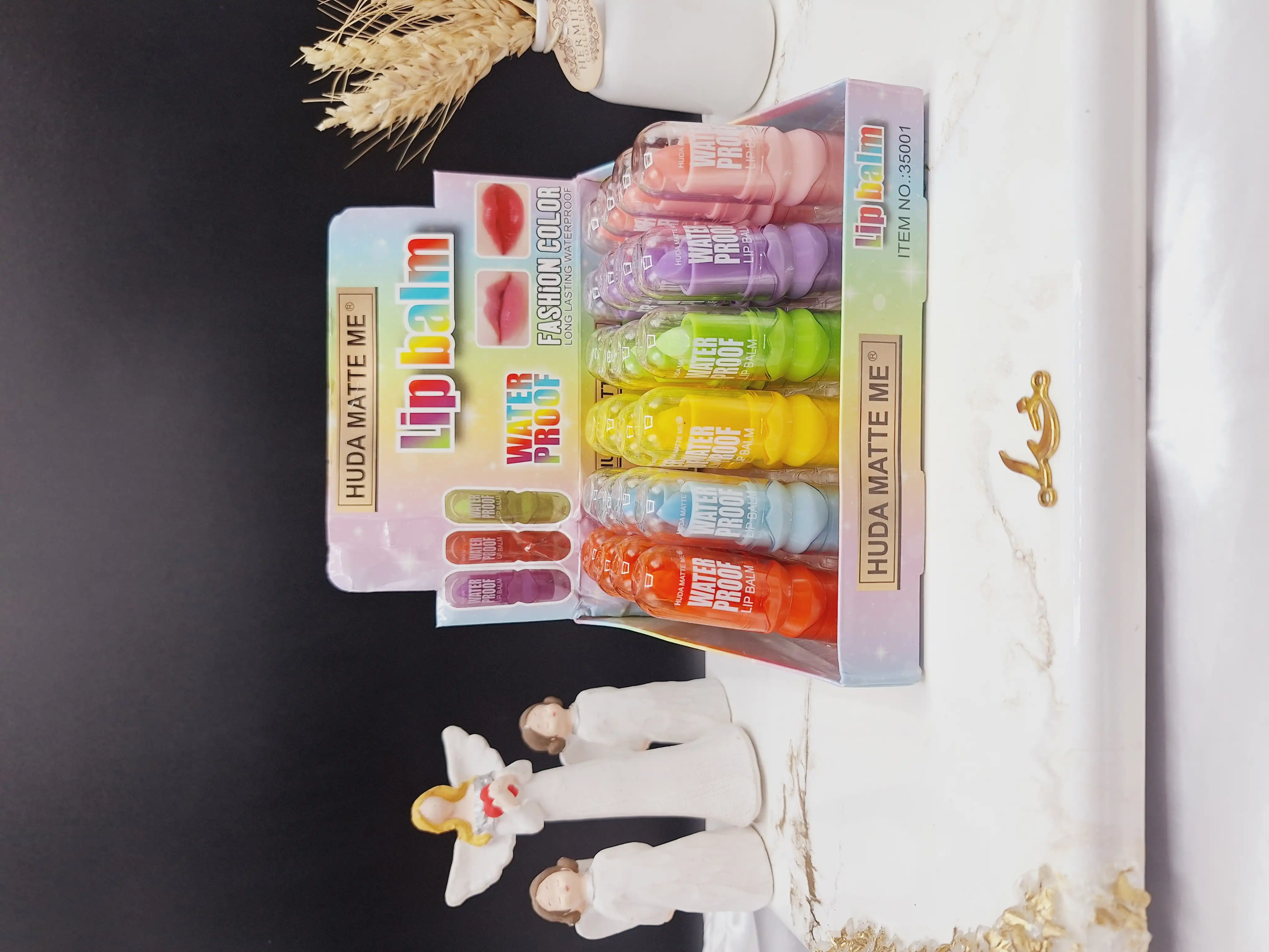 بالم حرارتی ضد آب طرح لب هدا مات می HUDA MATTE ME کد 35001