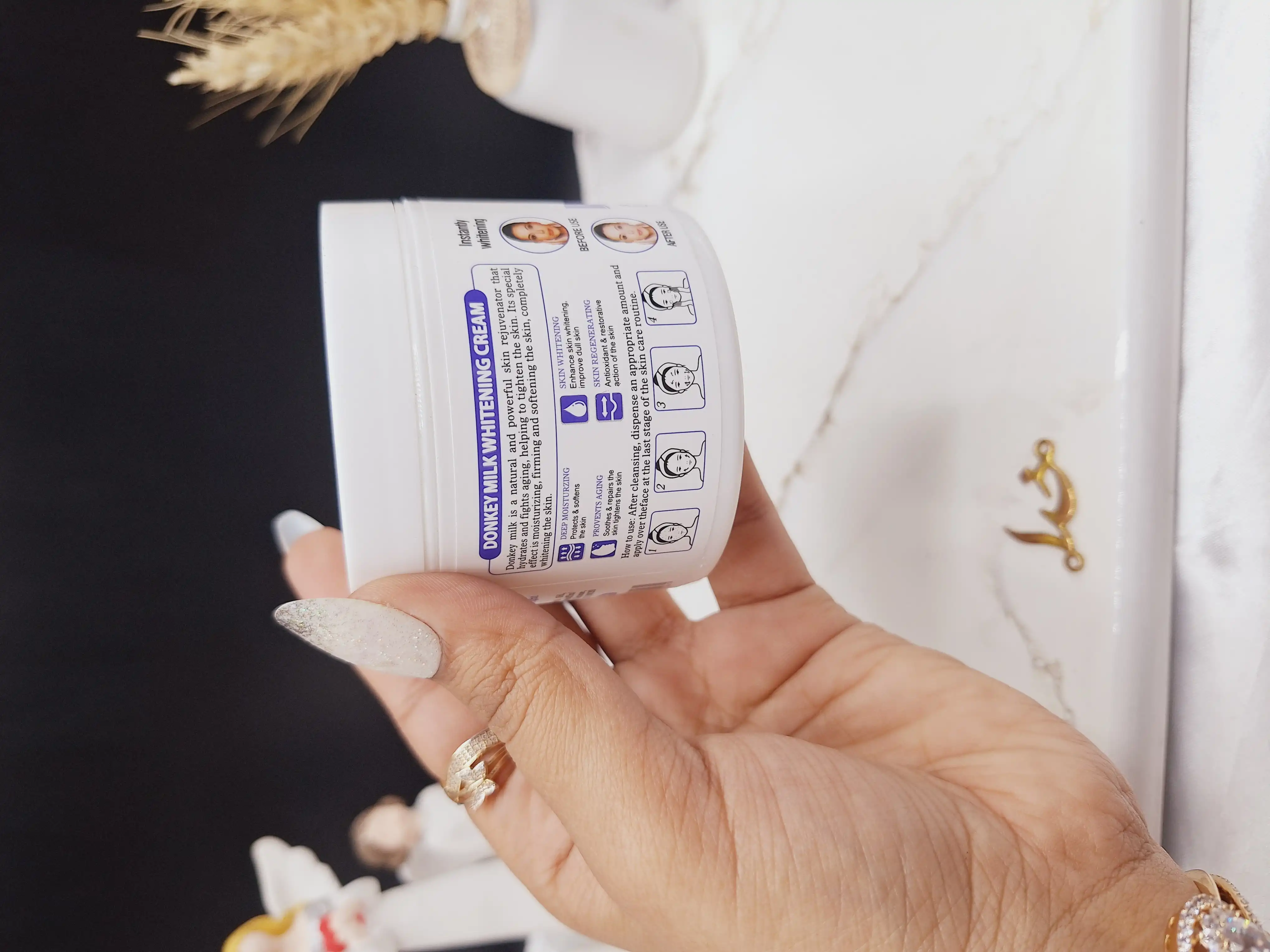 کرم مرطوب کننده شیر الاغ راکو طرح جدید درب بنفش RAKO کد RK991