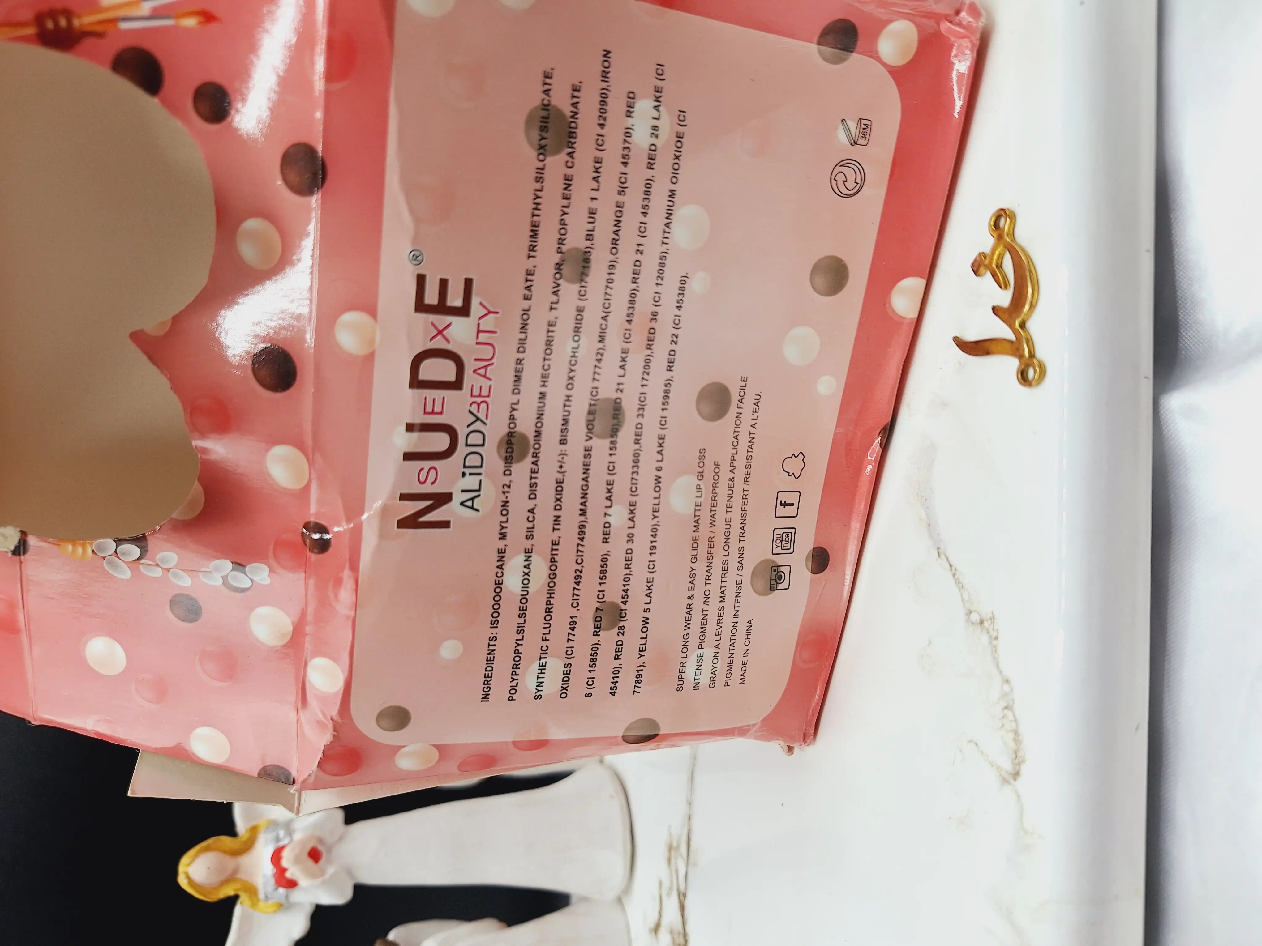 پک رژ لب مایع 6 تایی طرح شکلات  NUDE