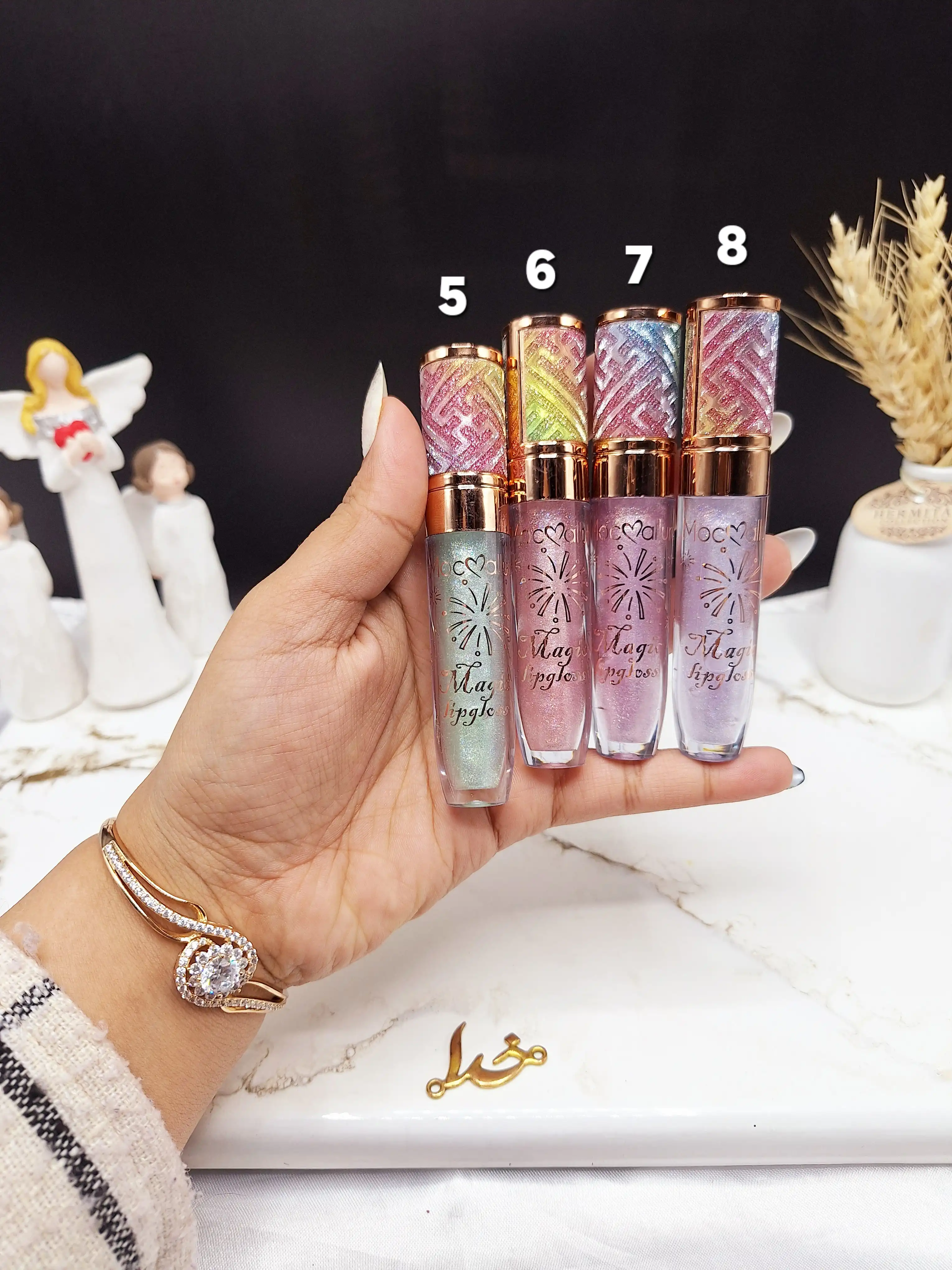 لیپ گلاس شاین دار گلیتری موکالره Mocallure کد Moc 110