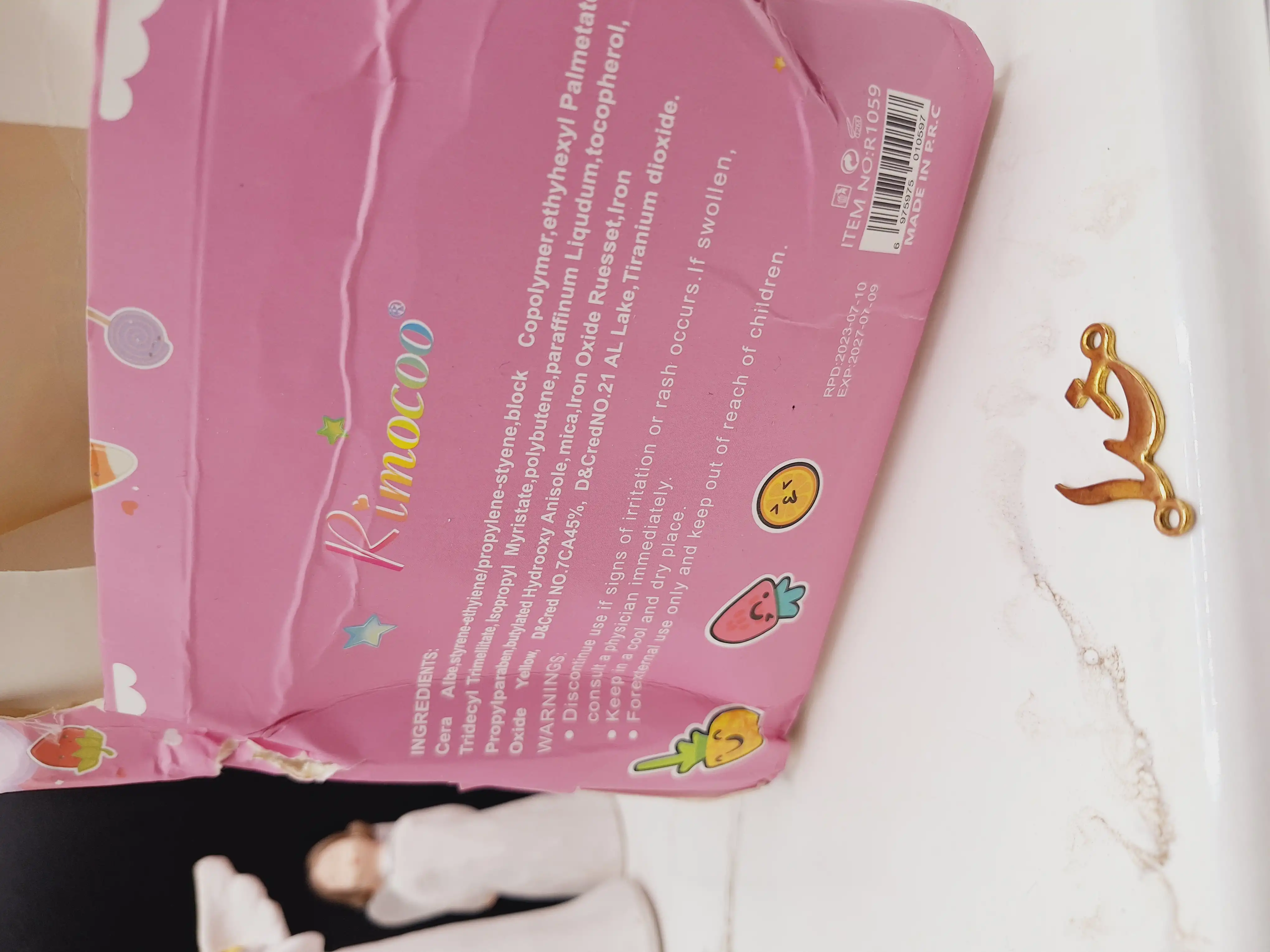 لیپ گلاس طرح بستنی فانتزی برند ریمکو Rimocoo کد R1059