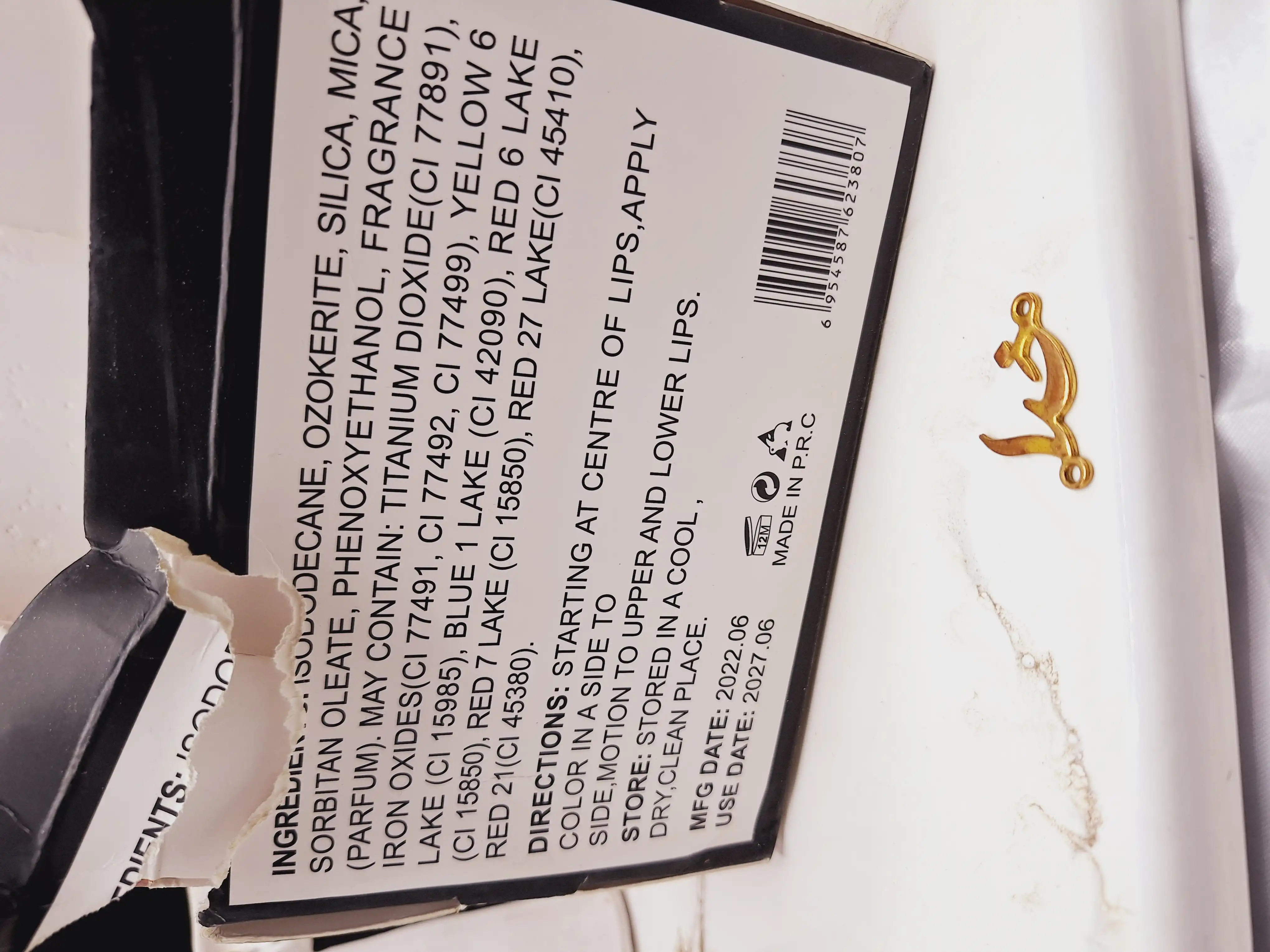 پک 6تایی رژ مایع برند گاش کالر GOSH COLOR کد GG016S