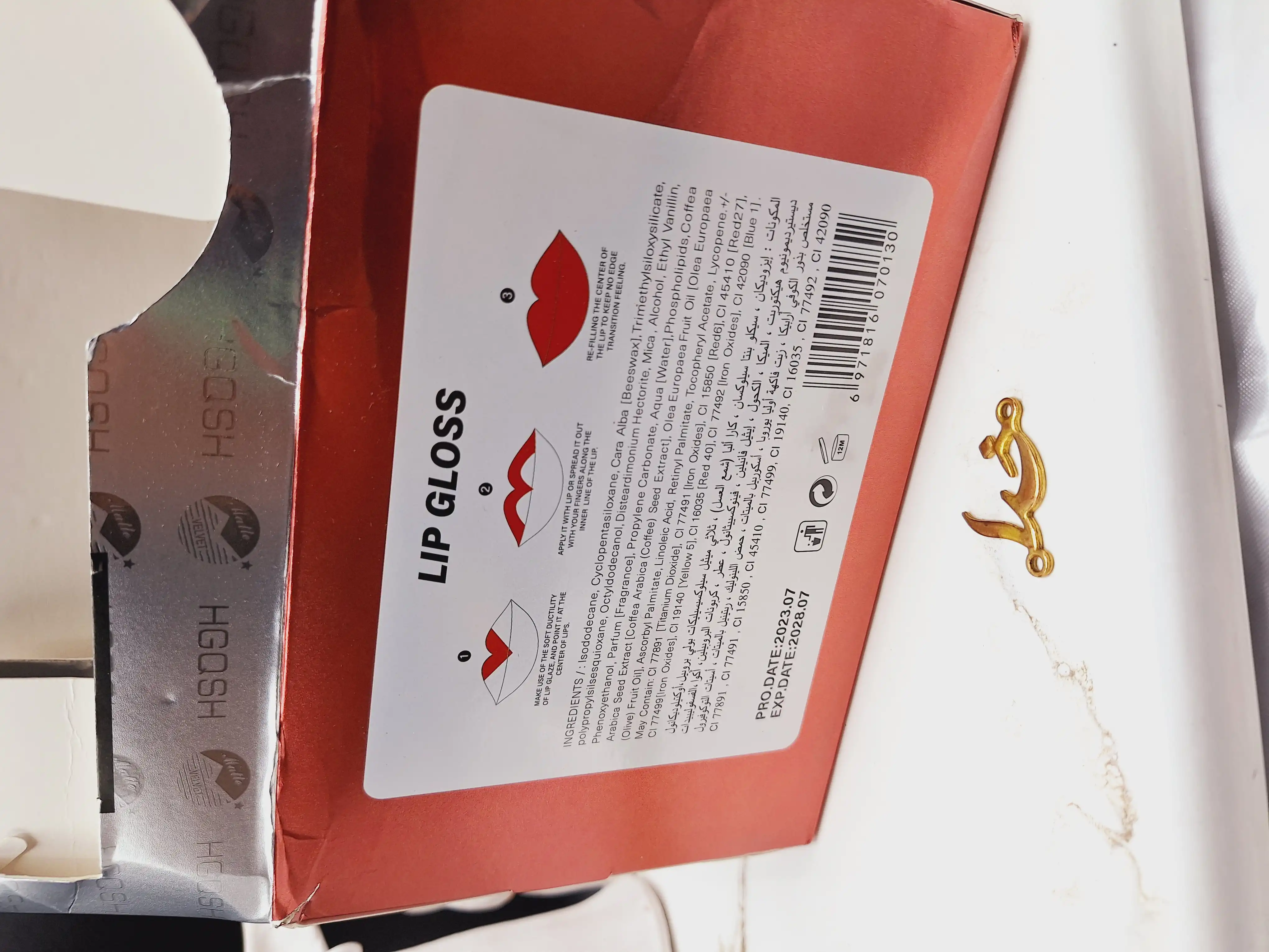 پک 6 تایی رژ مایع 24 ساعته برند هگاش HGOSH کد L_1119