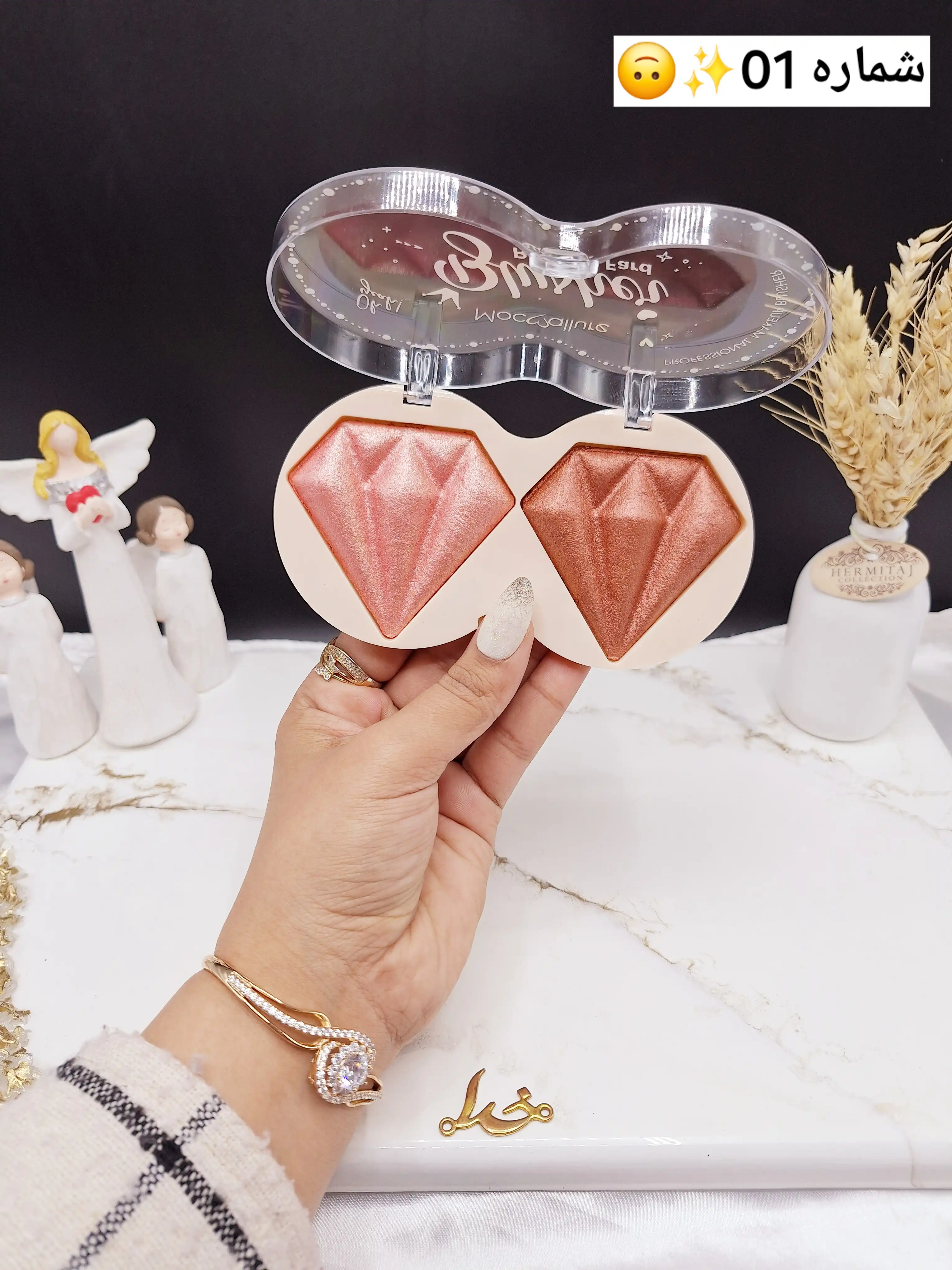 رژ گونه طرح الماس برند موکالر Mocallure کد ES3363_1