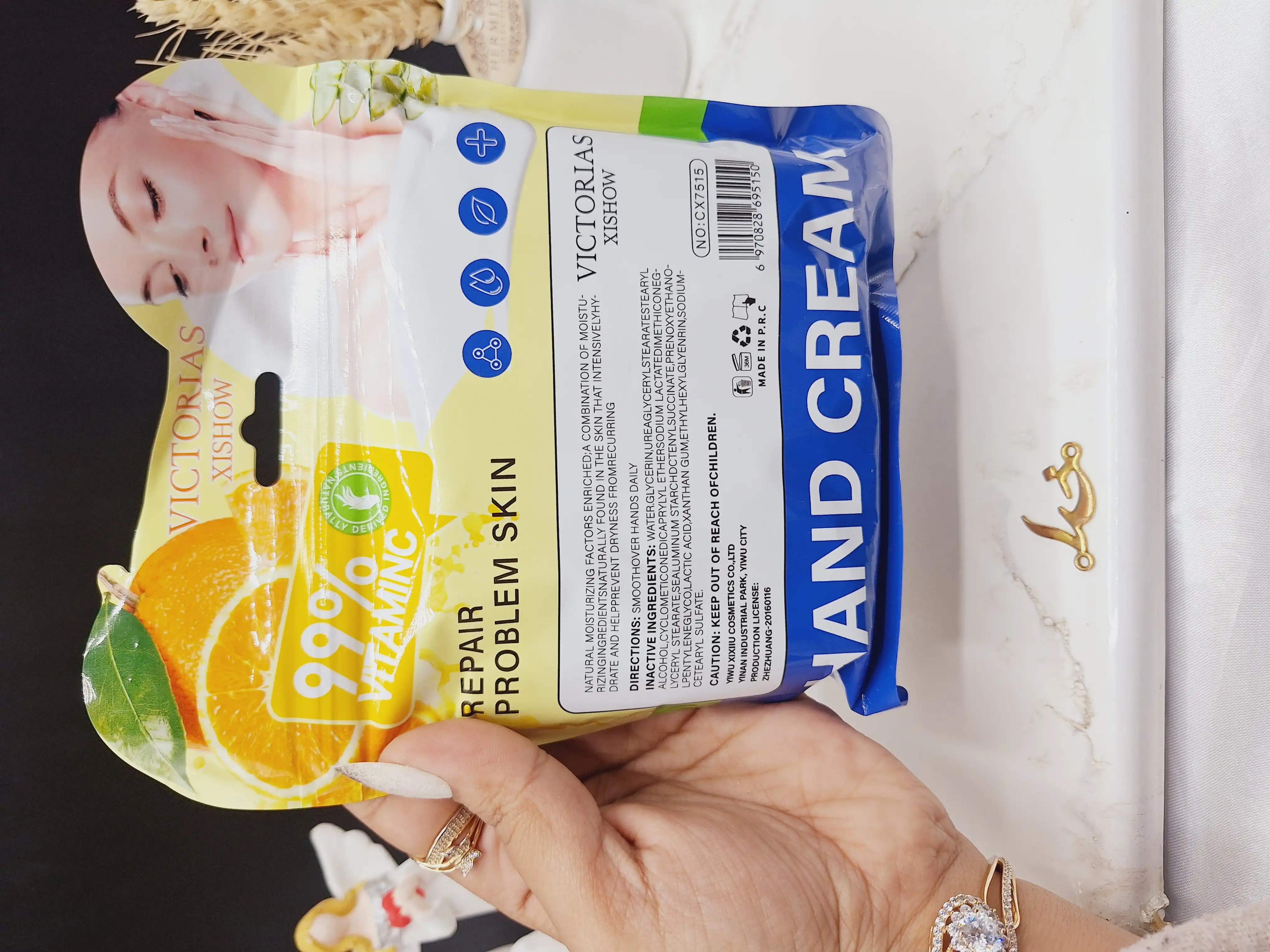 پک 5عددی کرم دست میکس ویتامینه   30 گرم برند ویکتوریا VICTORIAS کد CX7515