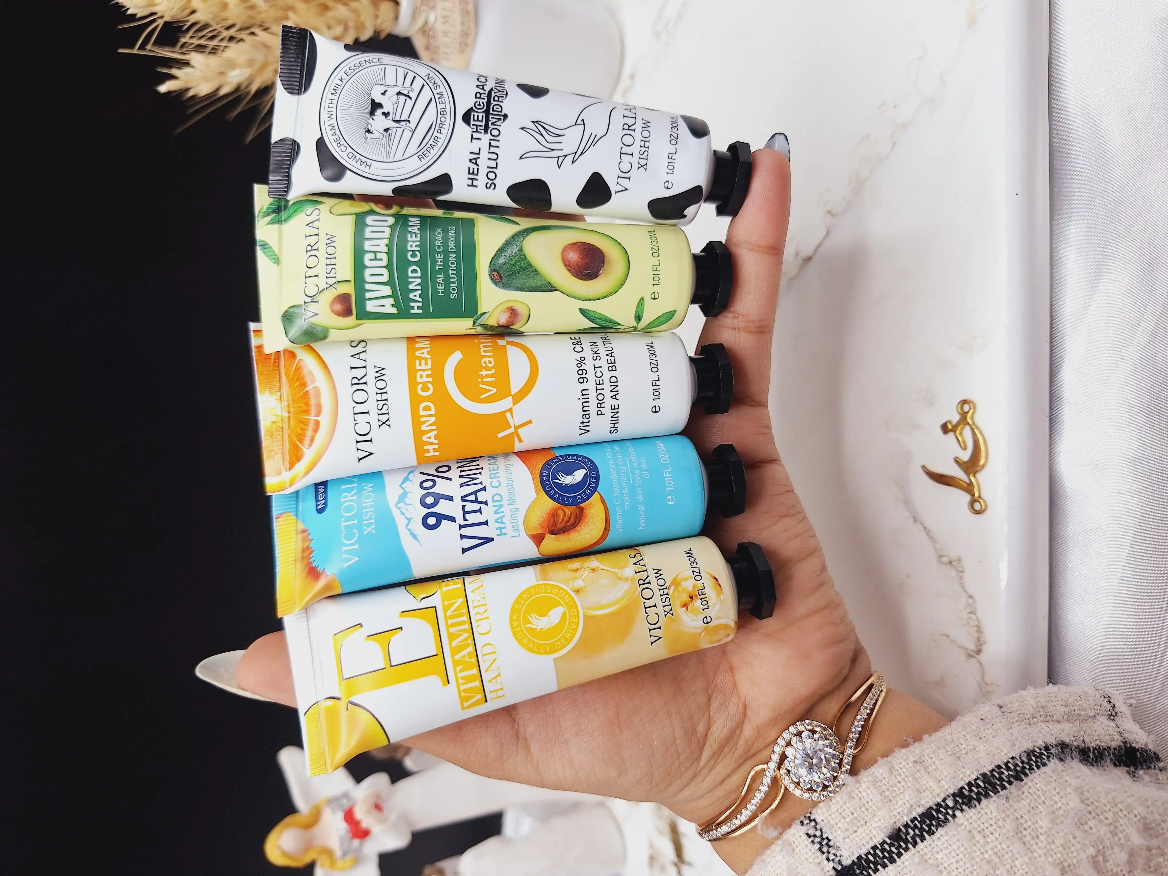 پک 5عددی کرم دست میکس ویتامینه   30 گرم برند ویکتوریا VICTORIAS کد CX7516