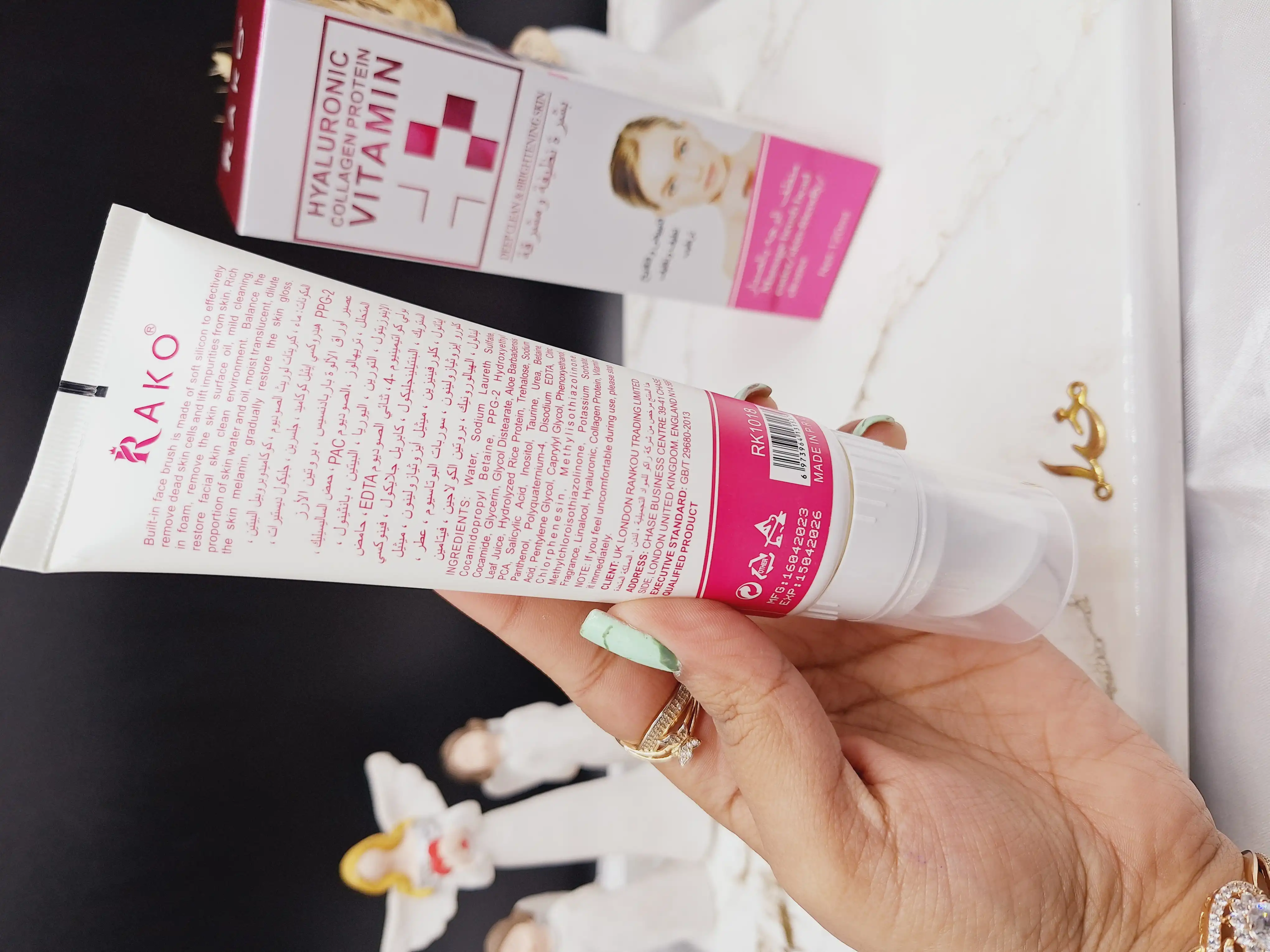 فوم شستشوی براش دار کلاژن هیالورونیک برند راکو RAKO کد RK1018