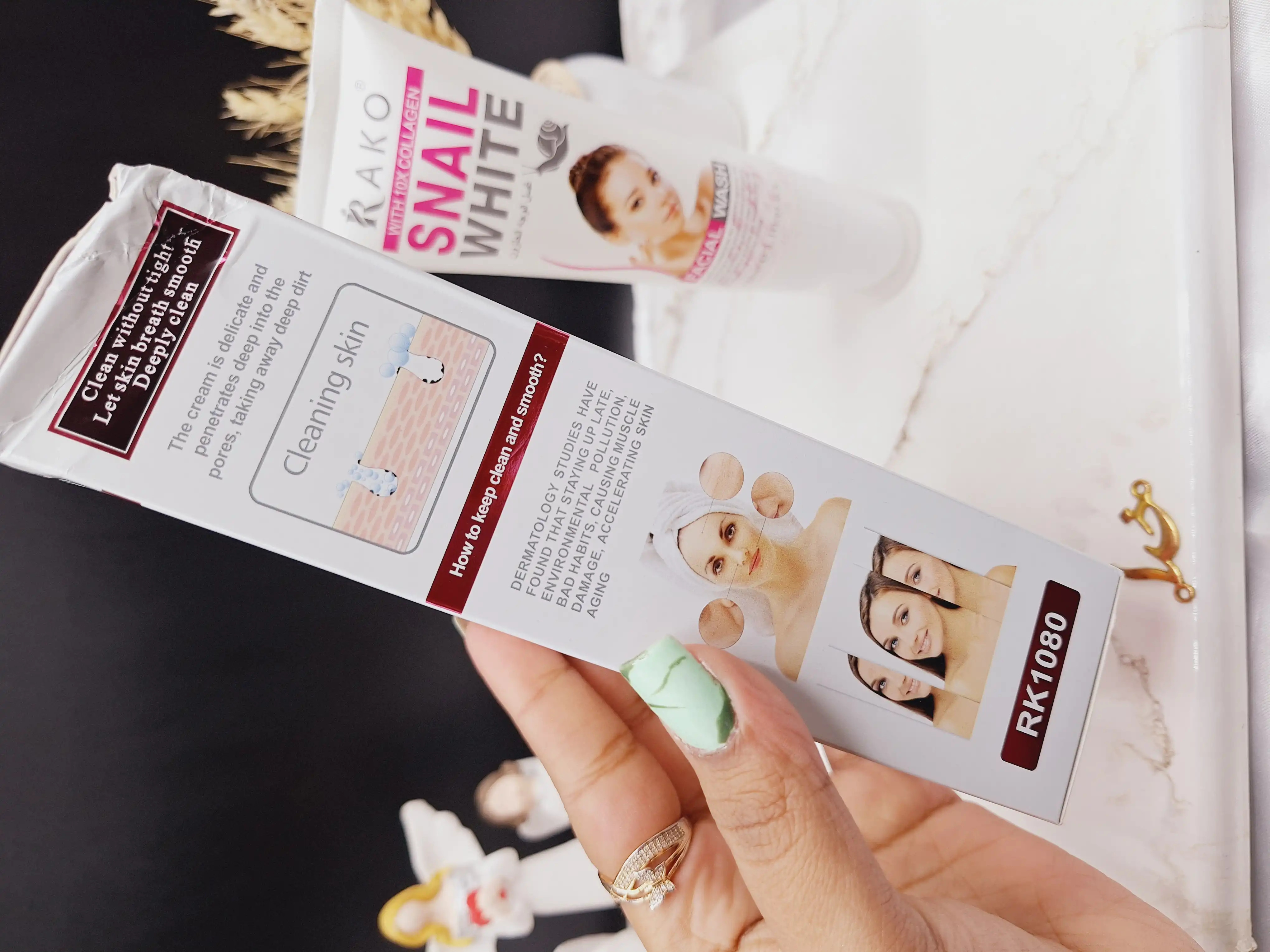 فوم شستشوی براش دار حلزون حاوی کلاژن برند راکو RAKO کد RK1080