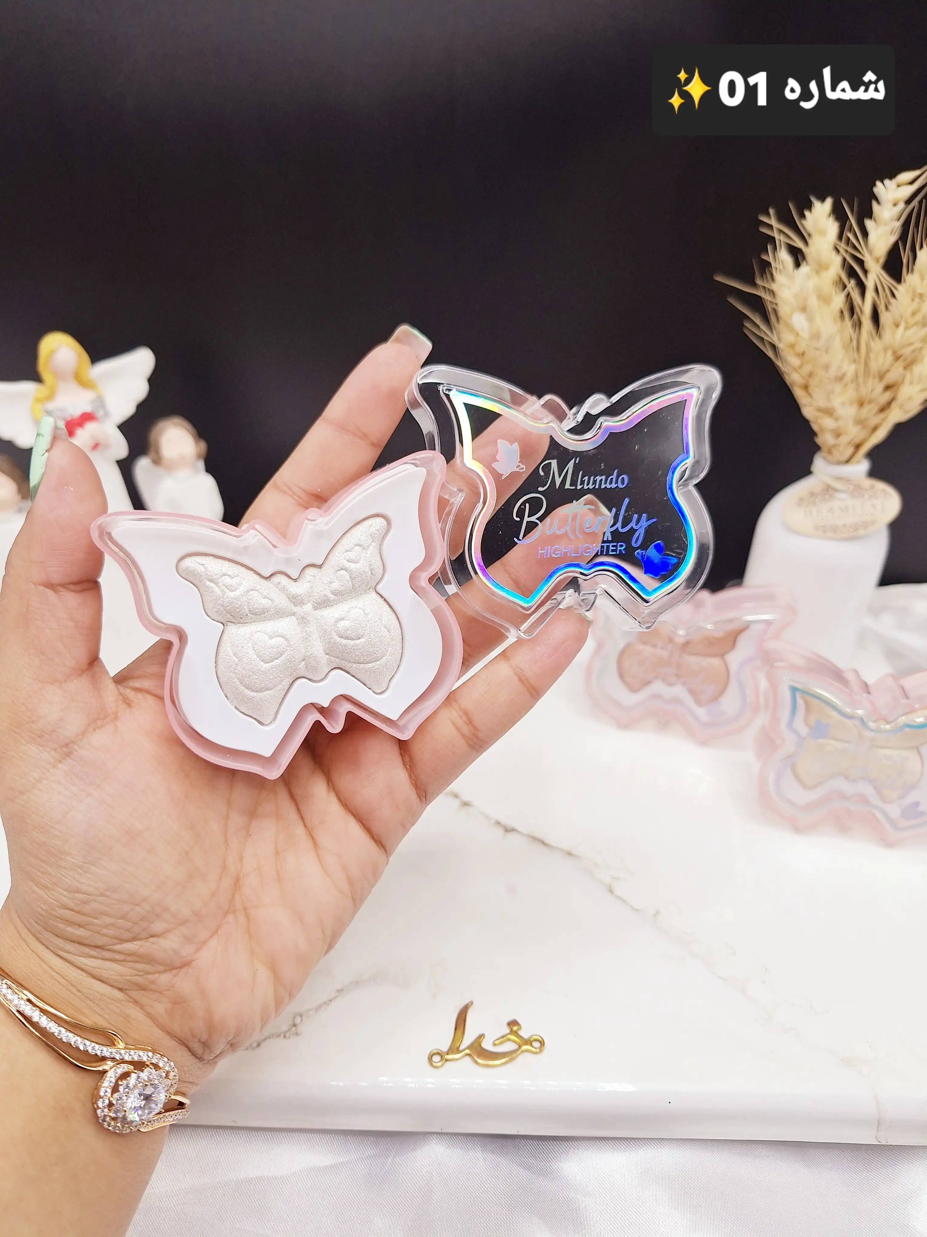 هایلایتر طرح پروانه Butterfly Miundo کد GZ8040156