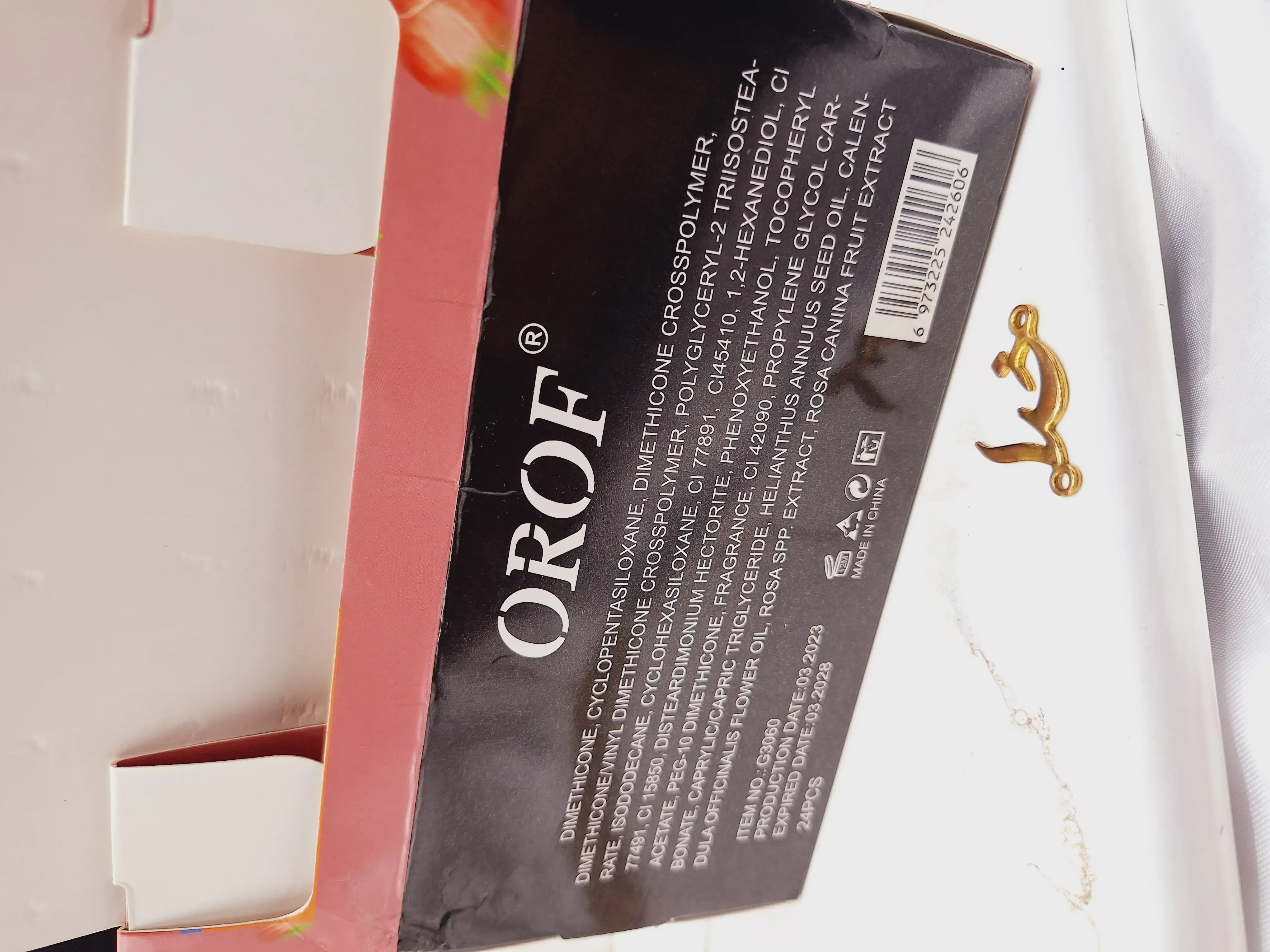 تینت لب طرح آلوئه ورا OROF کد G 3060