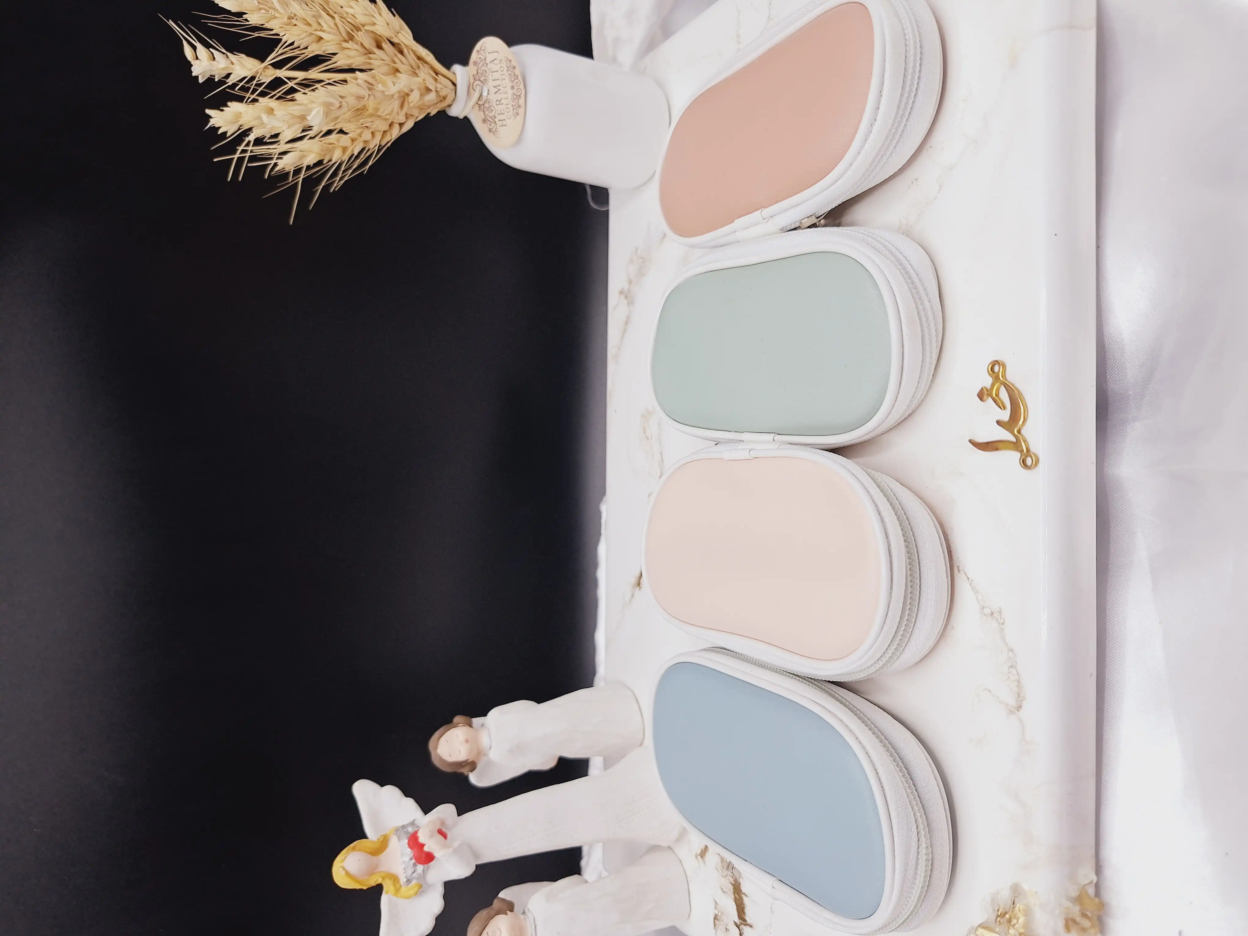 ست براش 9 تیکه کیف چرمی