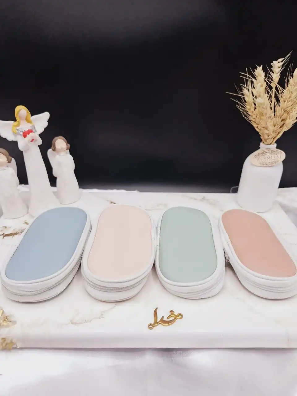 ست براش 9 تیکه کیف چرمی