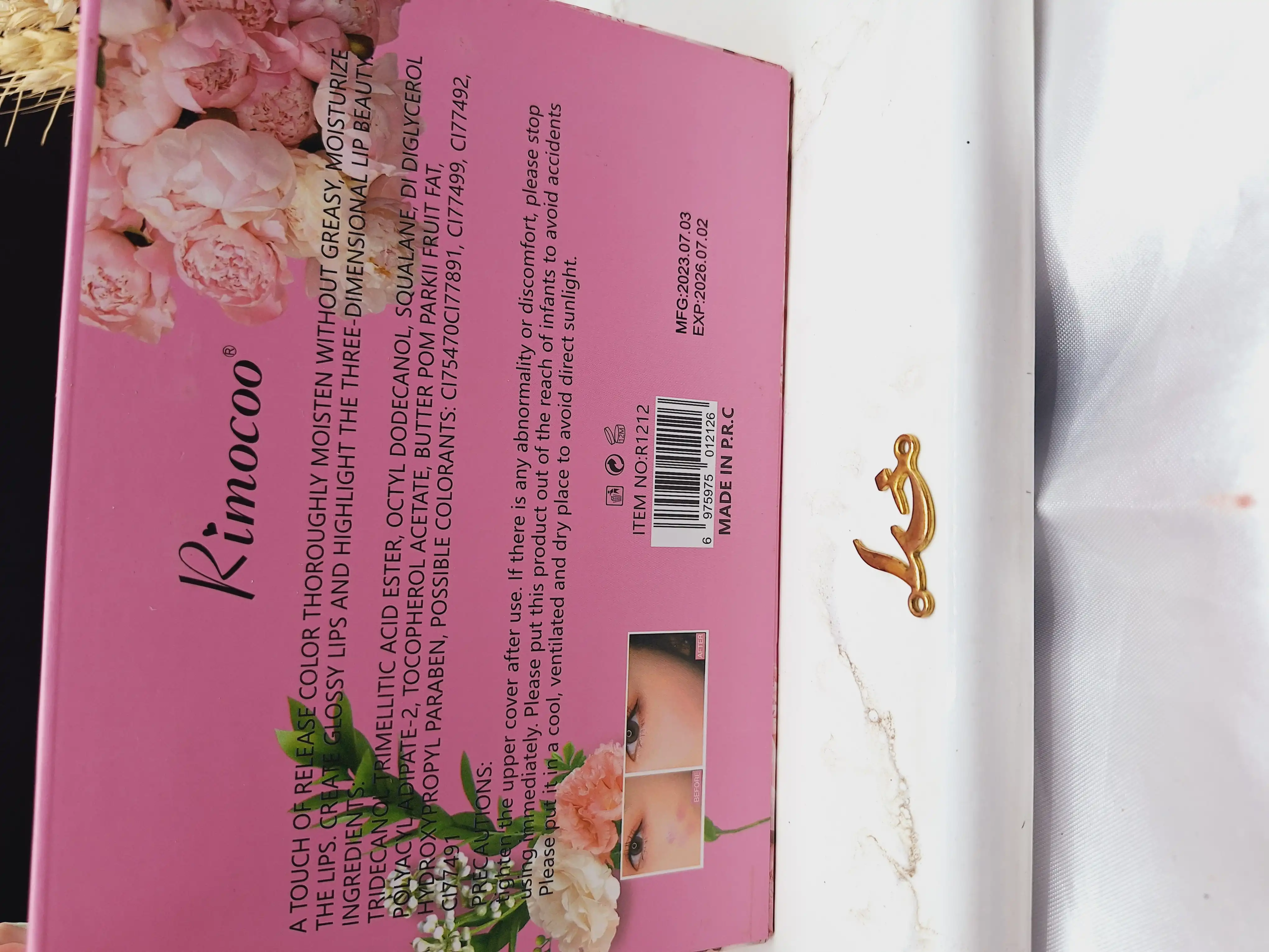 پک رژ گونه مایع 6 عددی گل دار ریموکو Rimocoo کد R1212