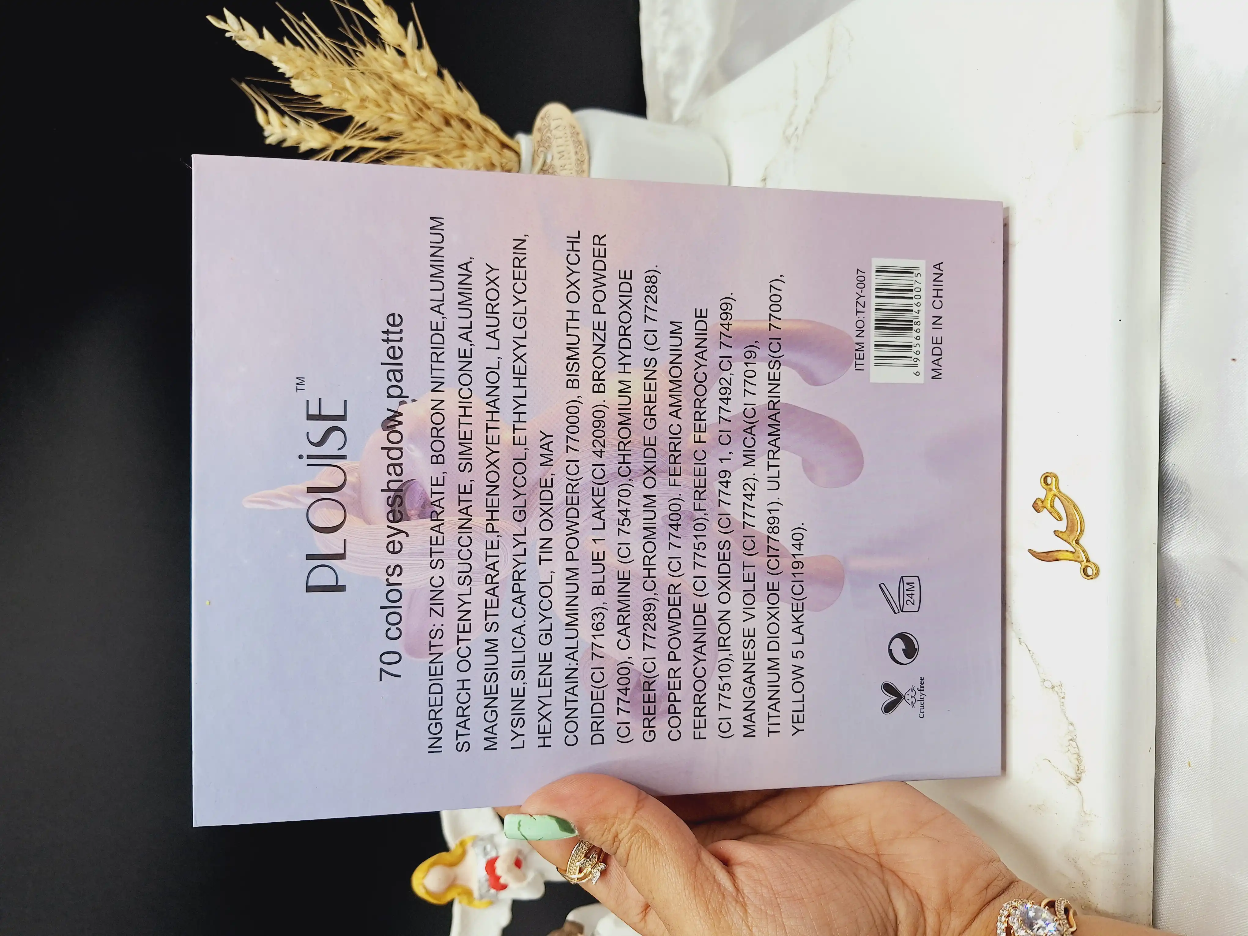 پالت سایه 70 رنگ طرح تک شاخ PLOUISE کد TZY_007