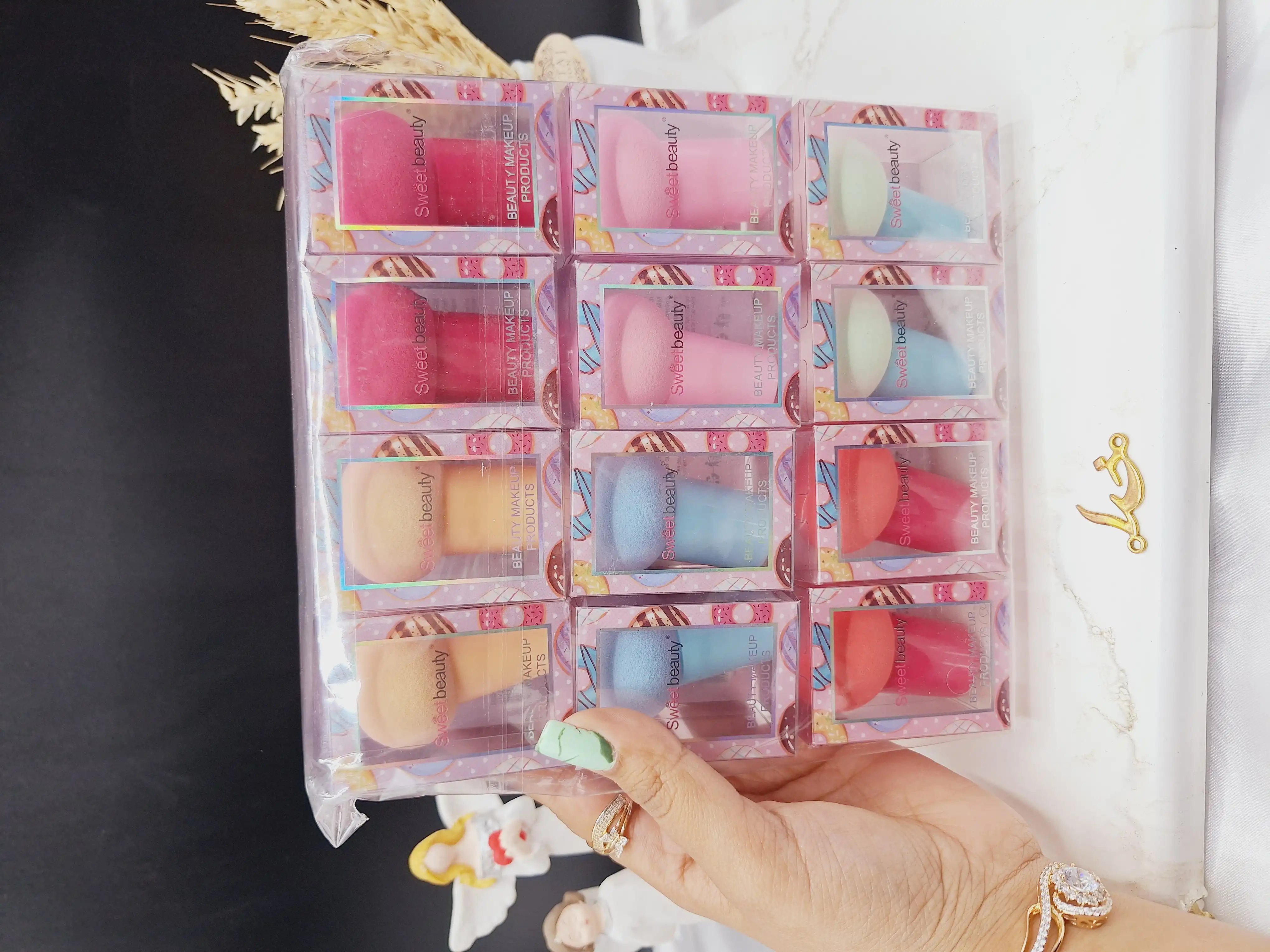 پد قارچی دسته دار برند Sweet beauty کد FP_369