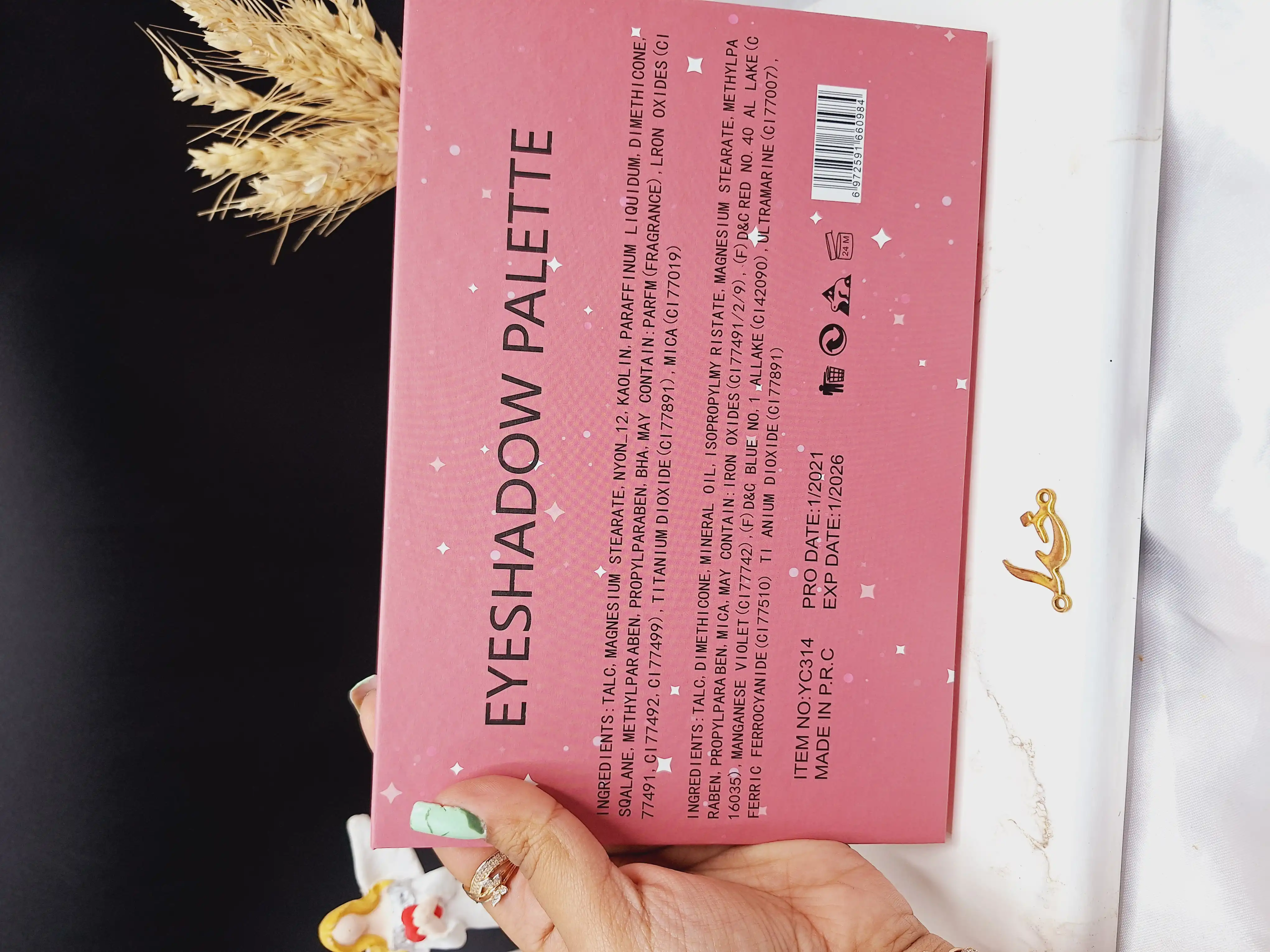 پالت سایه کاریدی 54 رنگ برند یاچان بیوتی YACHAN Beauty کد YC314