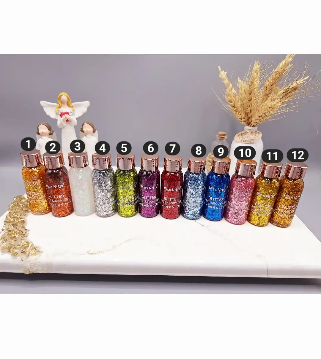 گلیتر مایع صورت و بدن برند Sparkling Girls کد3021