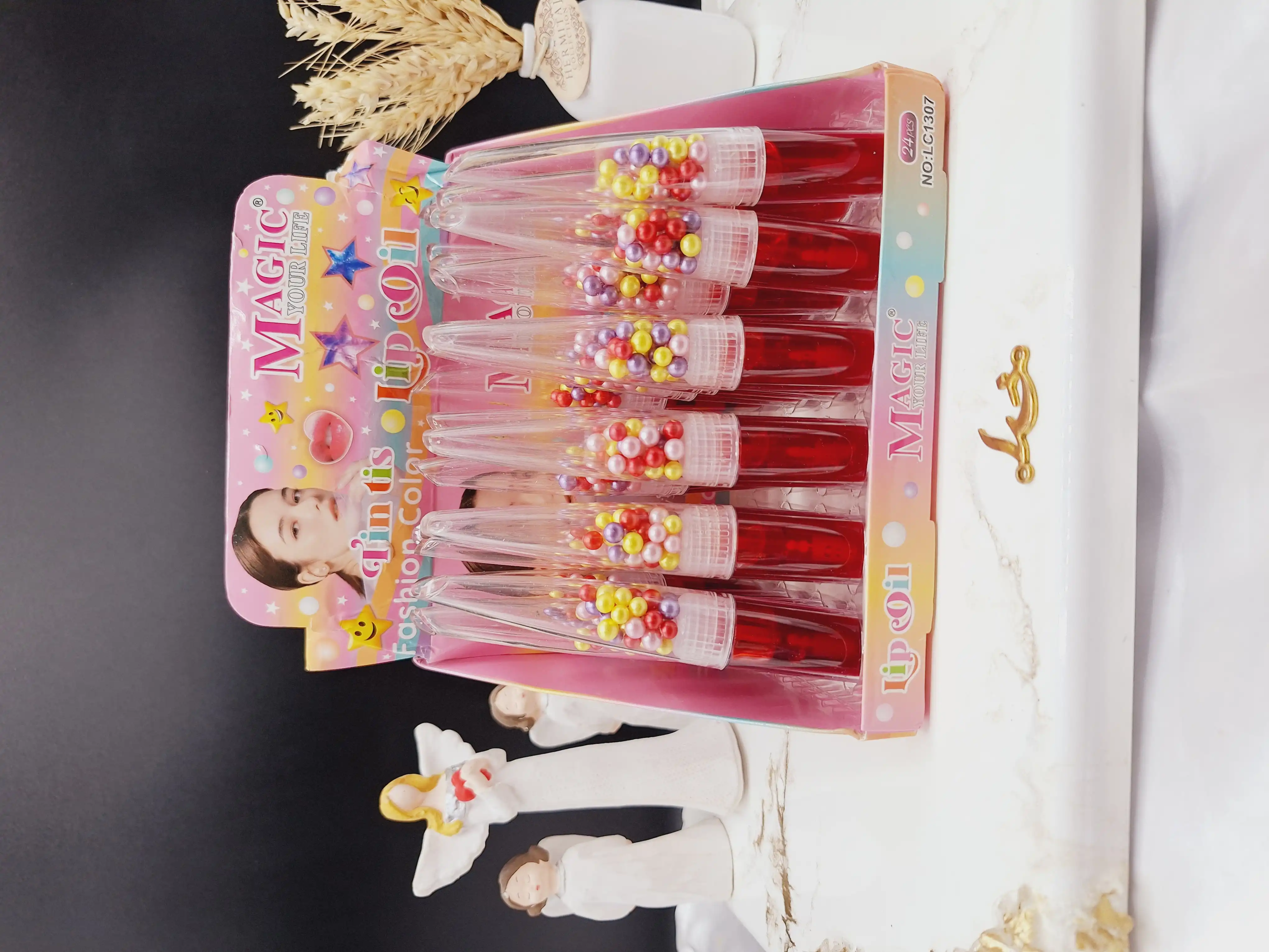 تینت لب گلیتر دار توپی رنگی برند مجیک MAGICکد LC1307