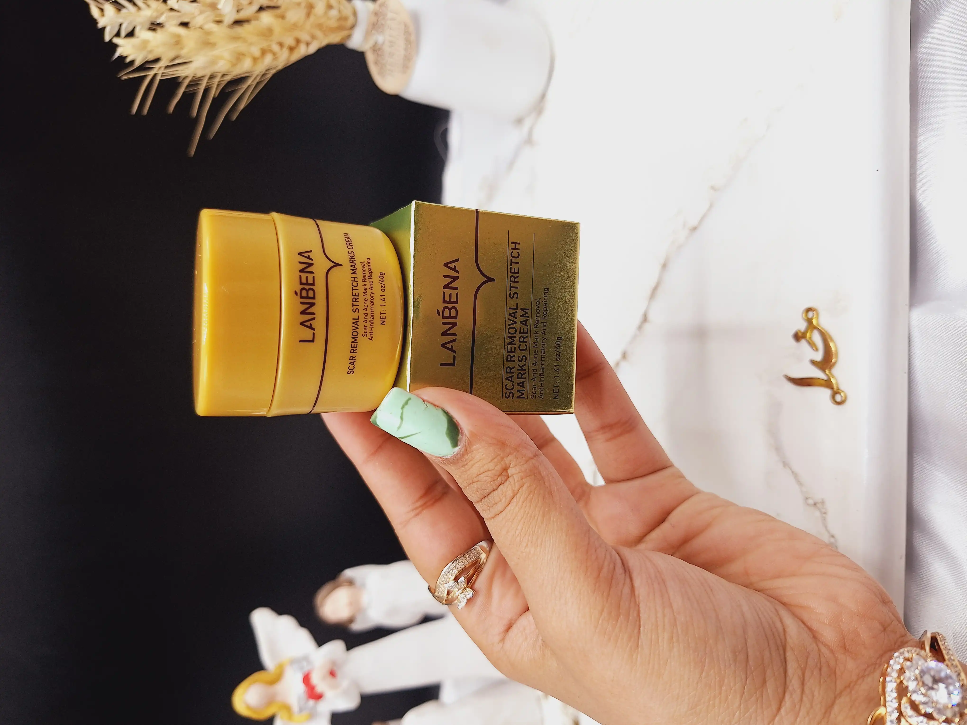 کرم ضد التهاب و ترمیم کننده جای جوش و آکنه و اسکار لانبنا ‏LANBENA‏ کد LB6245