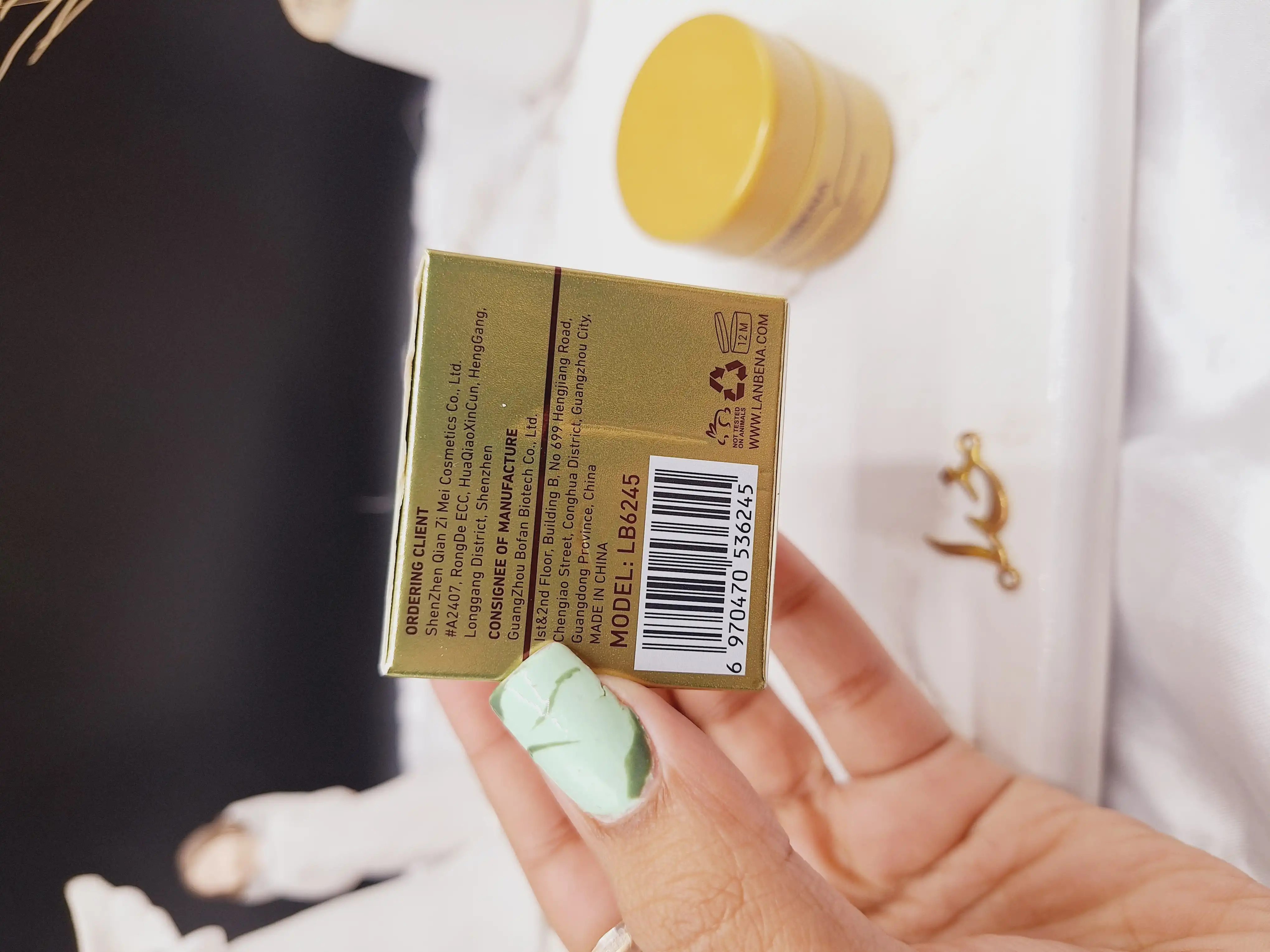 کرم ضد التهاب و ترمیم کننده جای جوش و آکنه و اسکار لانبنا ‏LANBENA‏ کد LB6245