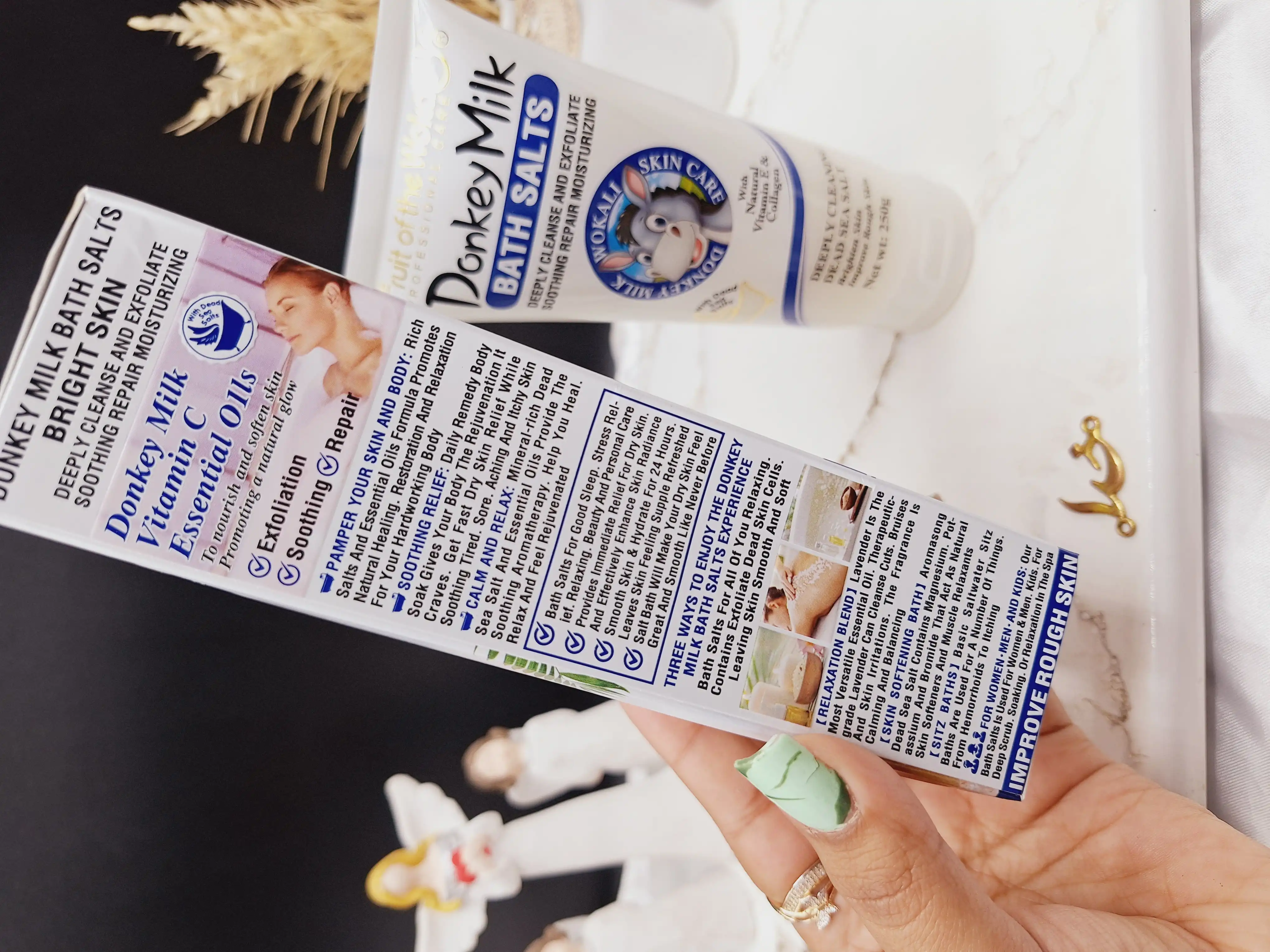 نمک بدن لایه بردار شیر الاغ برند وکالی  Wokali کد HA_3104