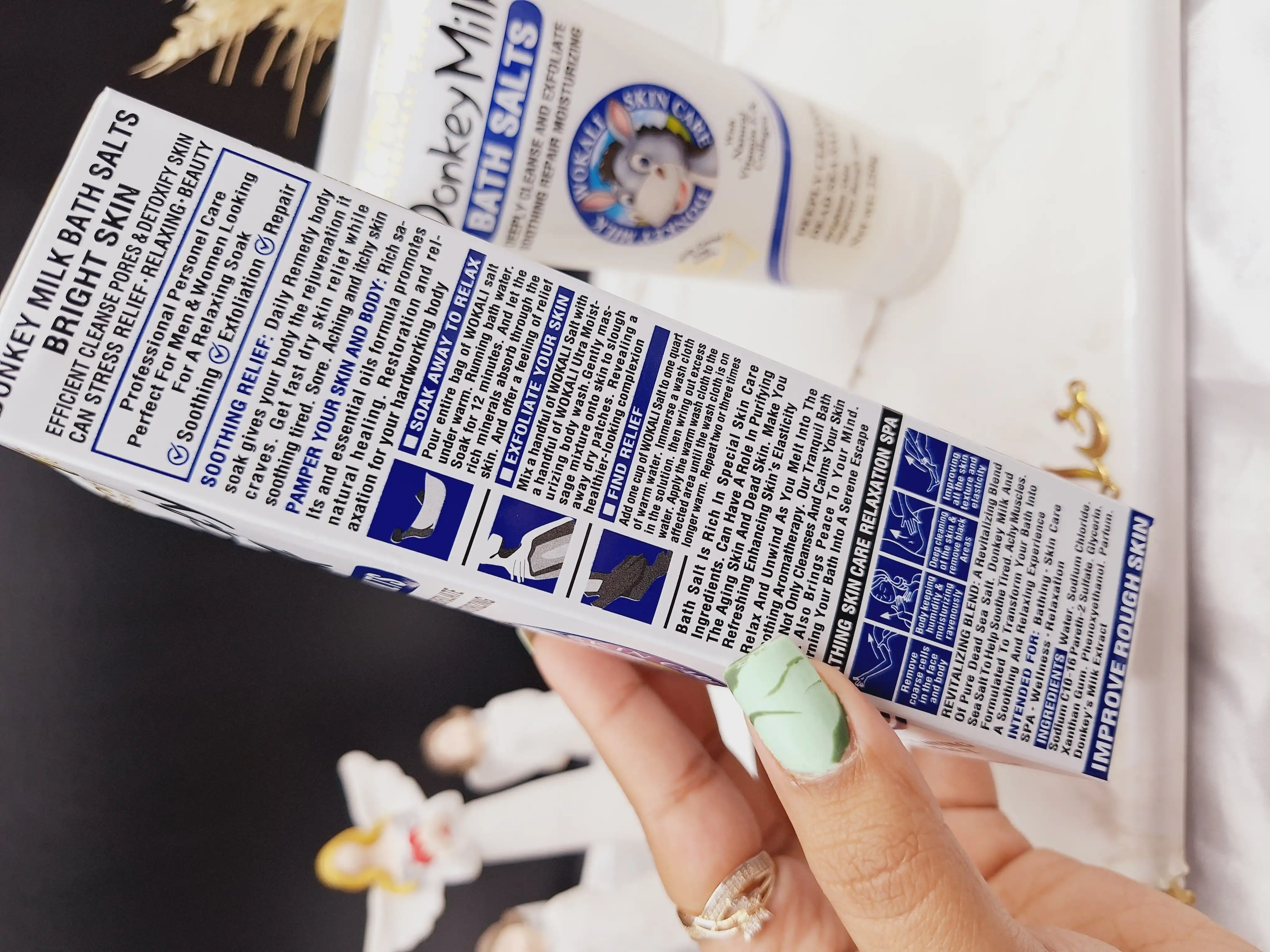 نمک بدن لایه بردار شیر الاغ برند وکالی  Wokali کد HA_3104