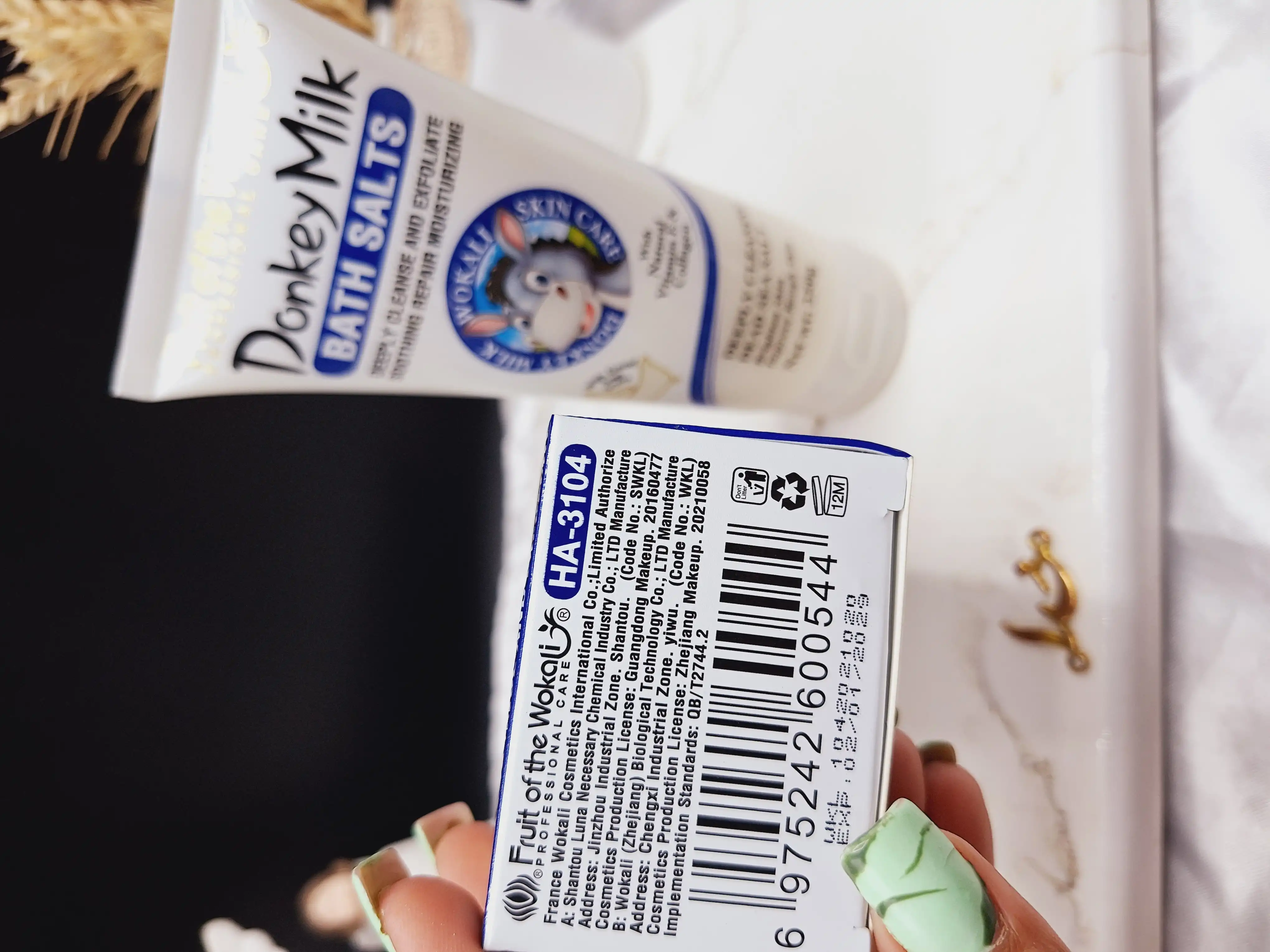 نمک بدن لایه بردار شیر الاغ برند وکالی  Wokali کد HA_3104