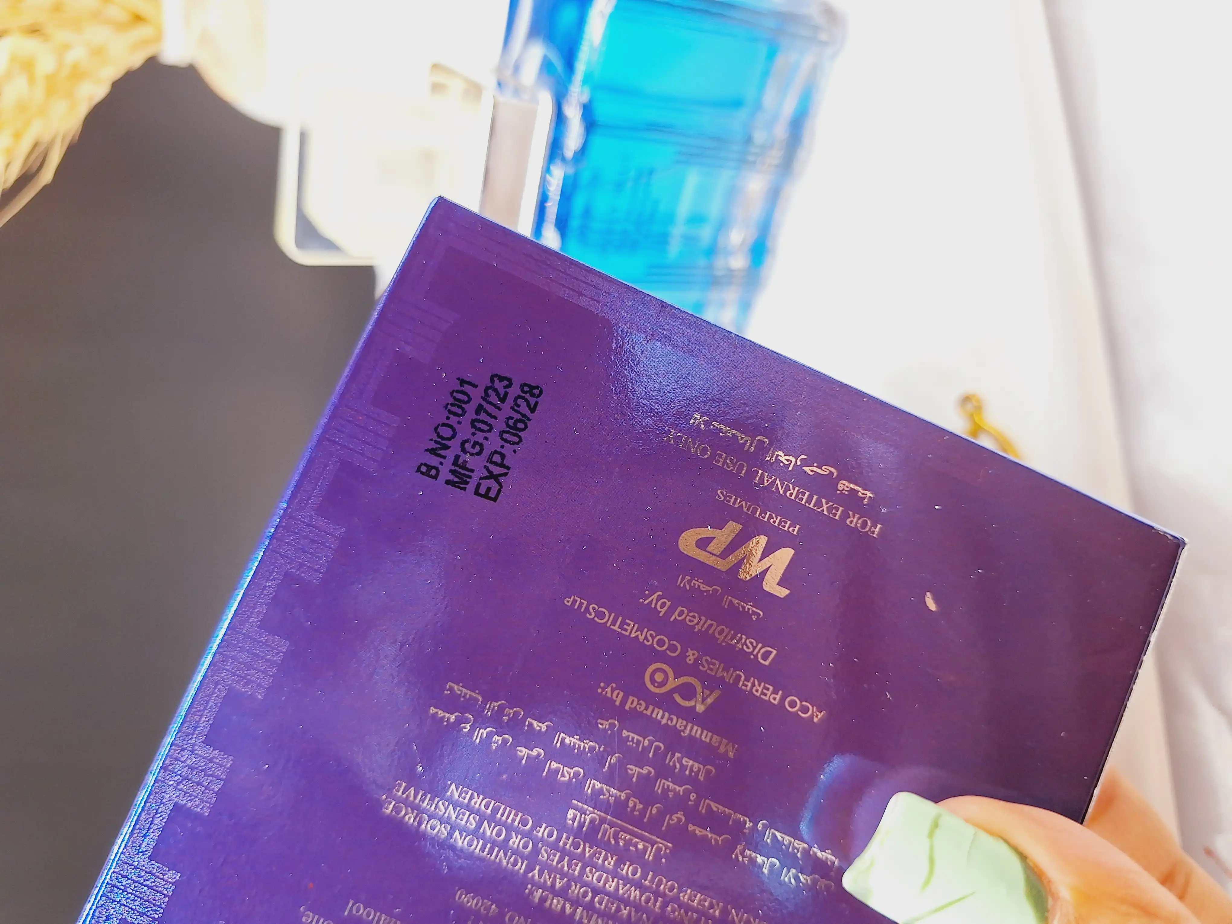 ادکلن 100 میل لاولی بلو اماراتی ادکلن مردانه ادکلنLovely blue کد 3949