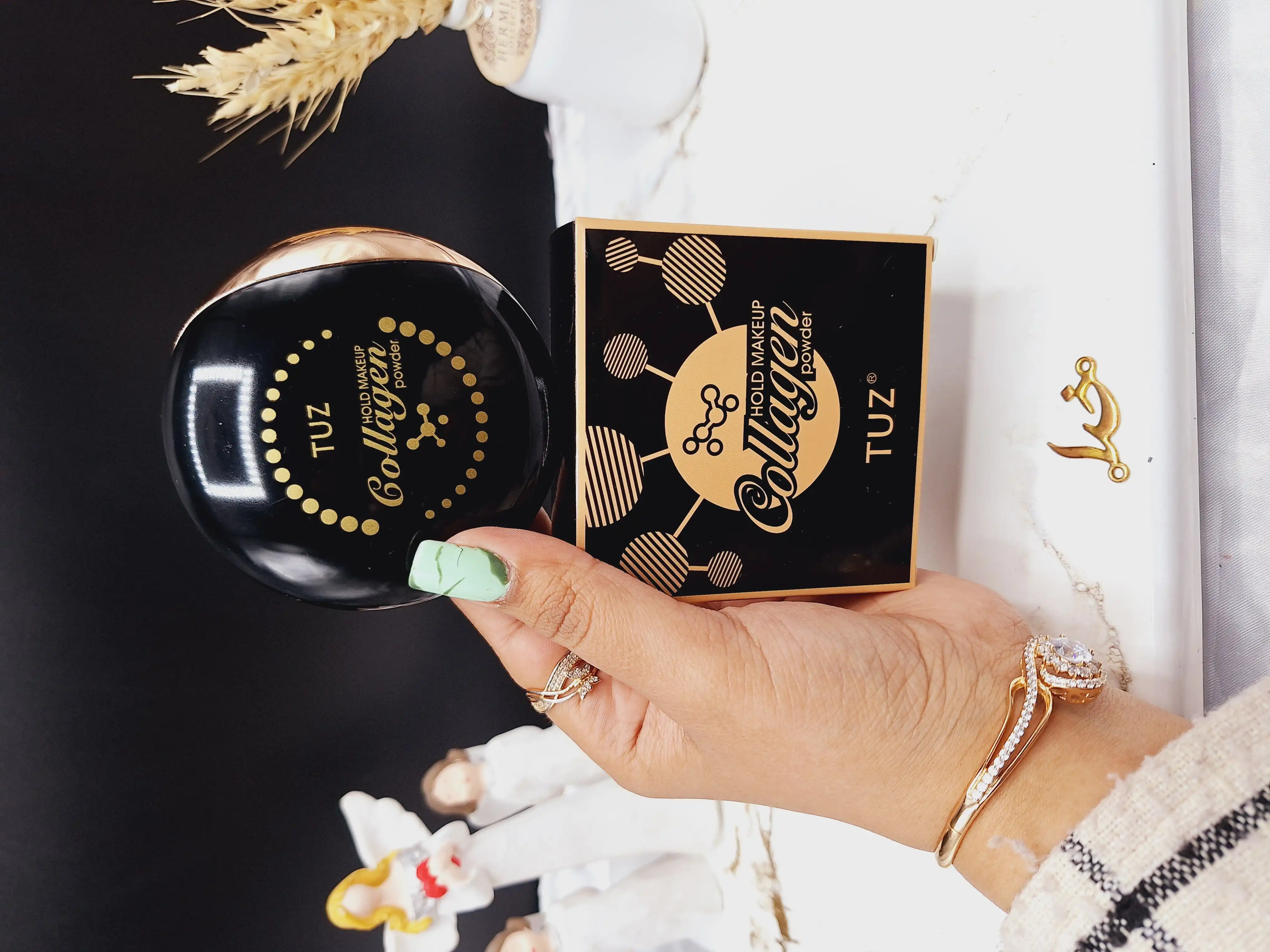 پنکک دوطبقه همراه با پد مخصوص کلاژن برند توز TUZ کد 0230