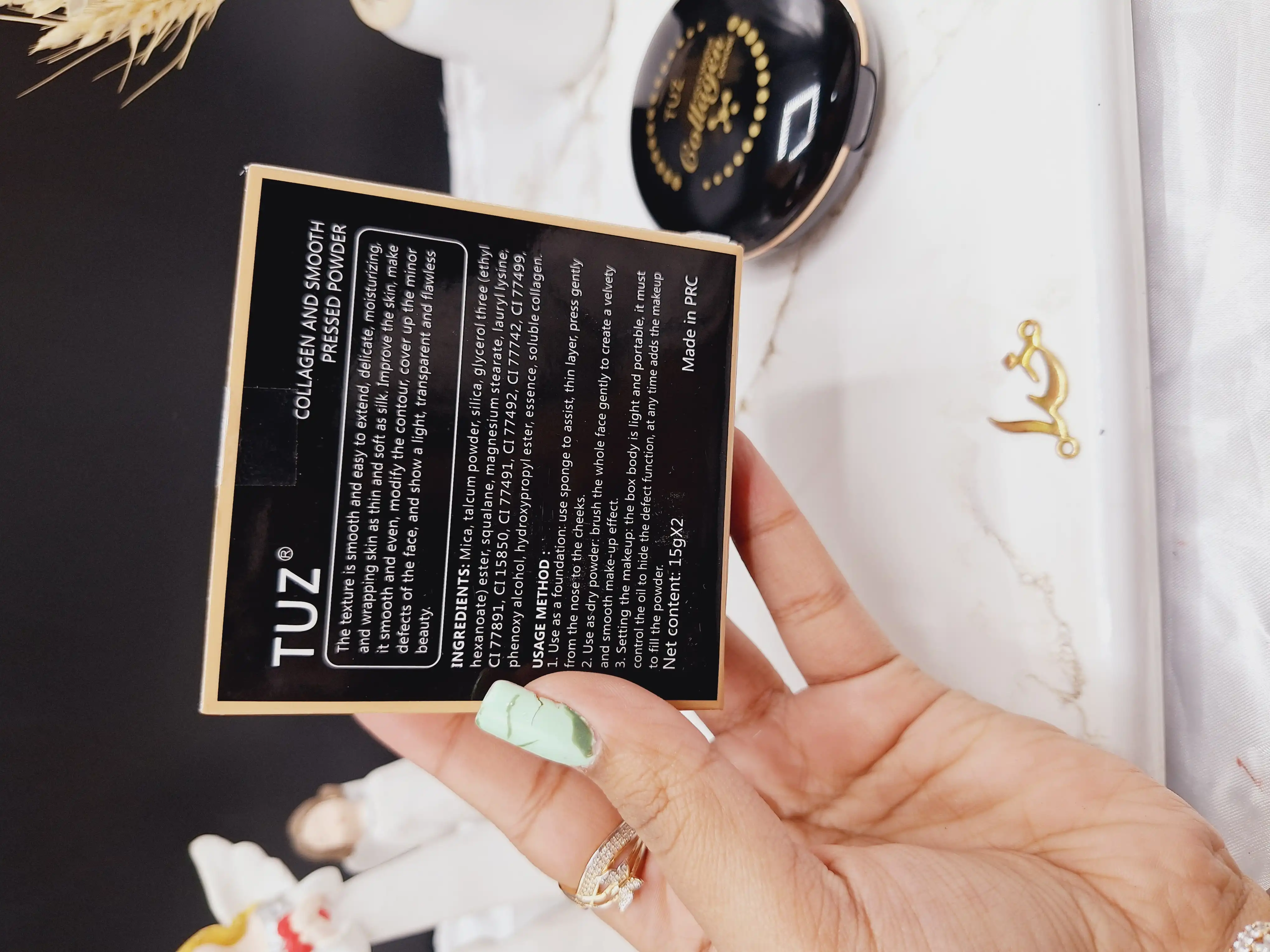 پنکک دوطبقه همراه با پد مخصوص کلاژن برند توز TUZ کد 0230