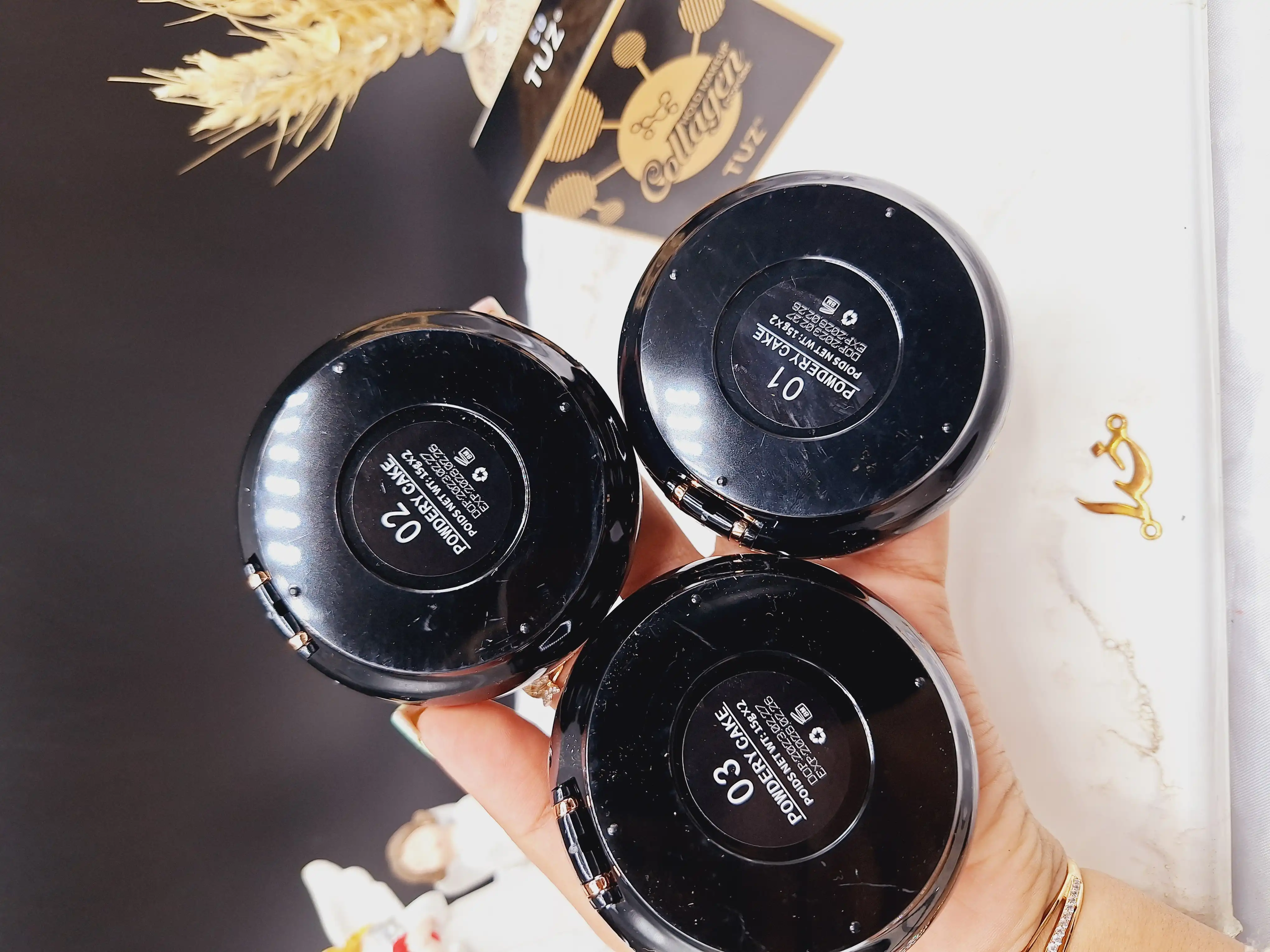 پنکک دوطبقه همراه با پد مخصوص کلاژن برند توز TUZ کد 0230