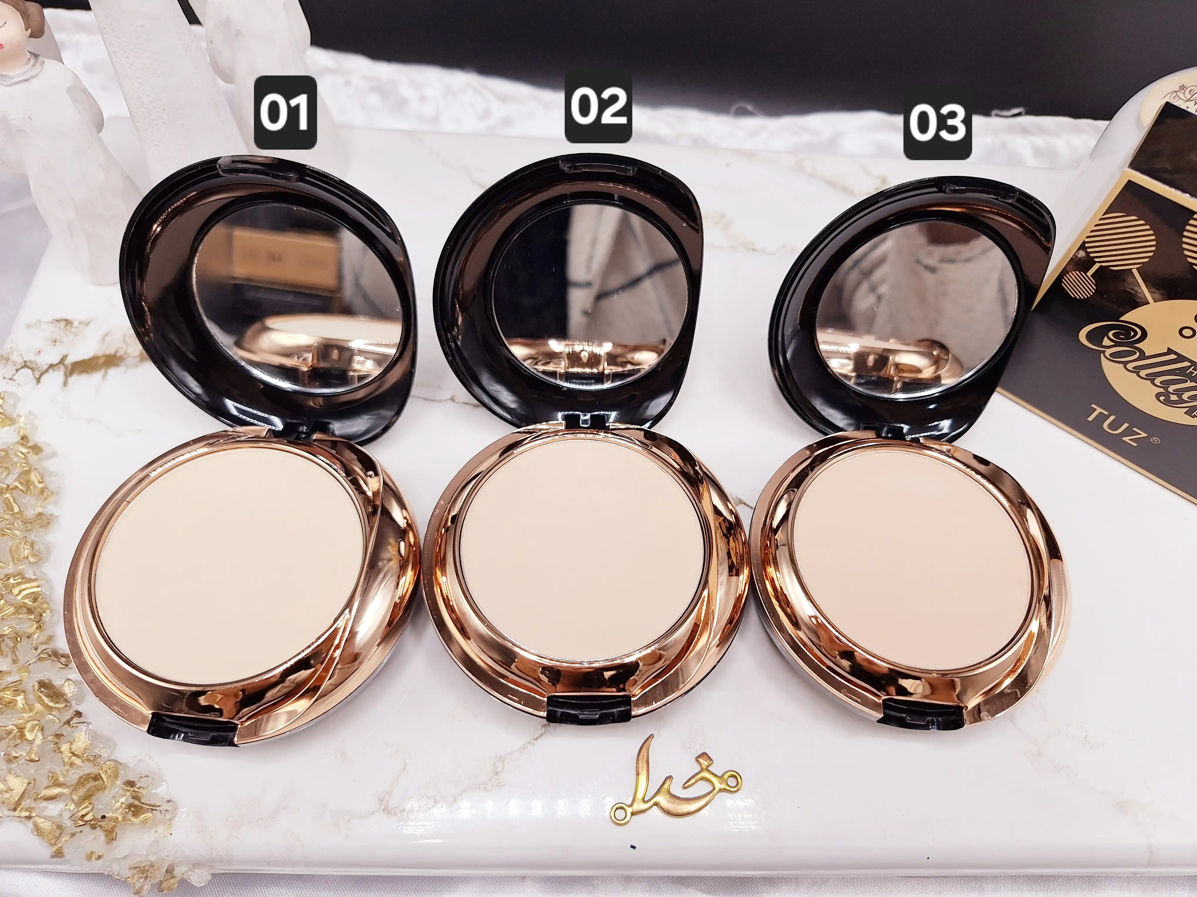 پنکک دوطبقه همراه با پد مخصوص کلاژن برند توز TUZ کد 0230