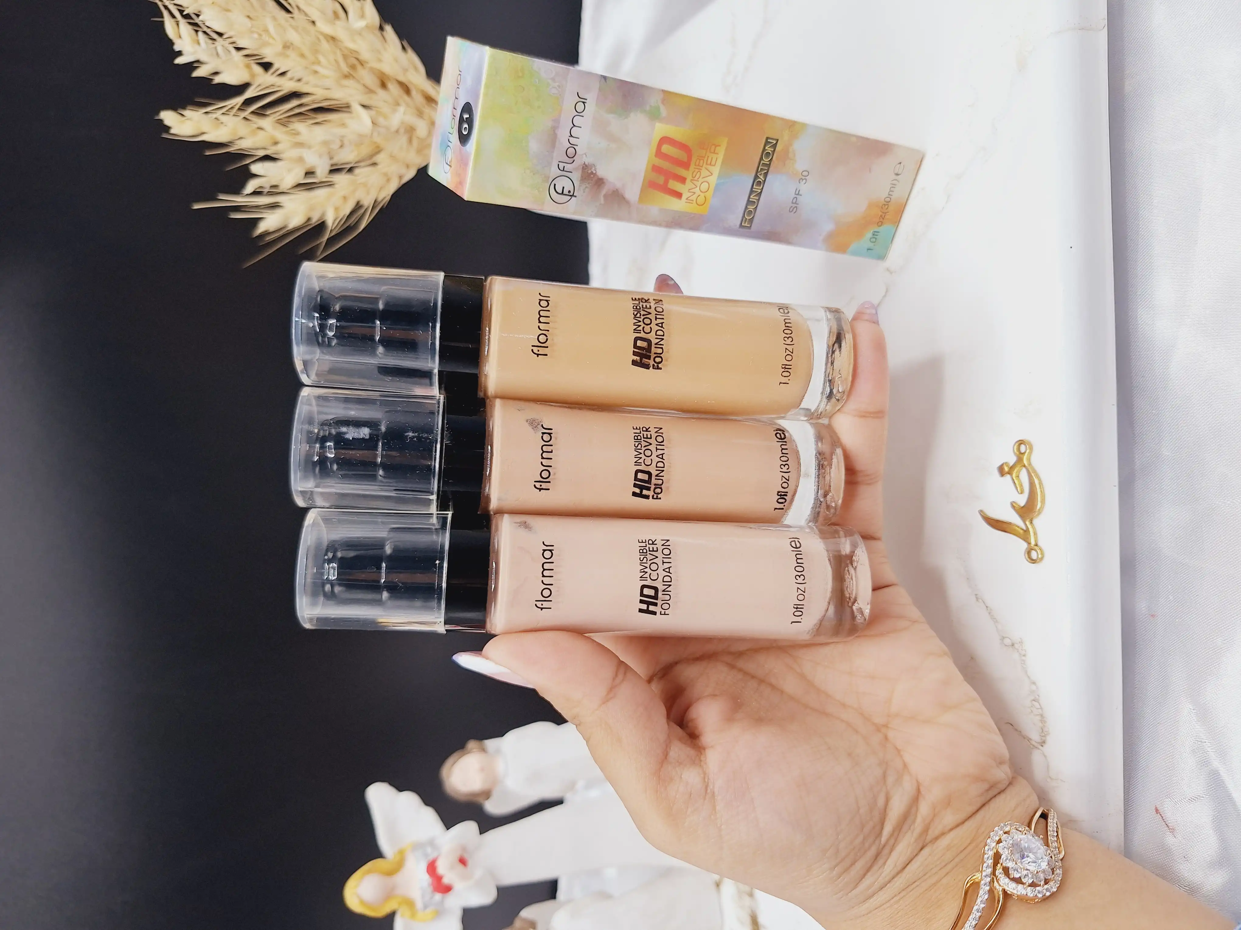 کرم پودر SPF30 برند فلورمار flarmar مدل HD