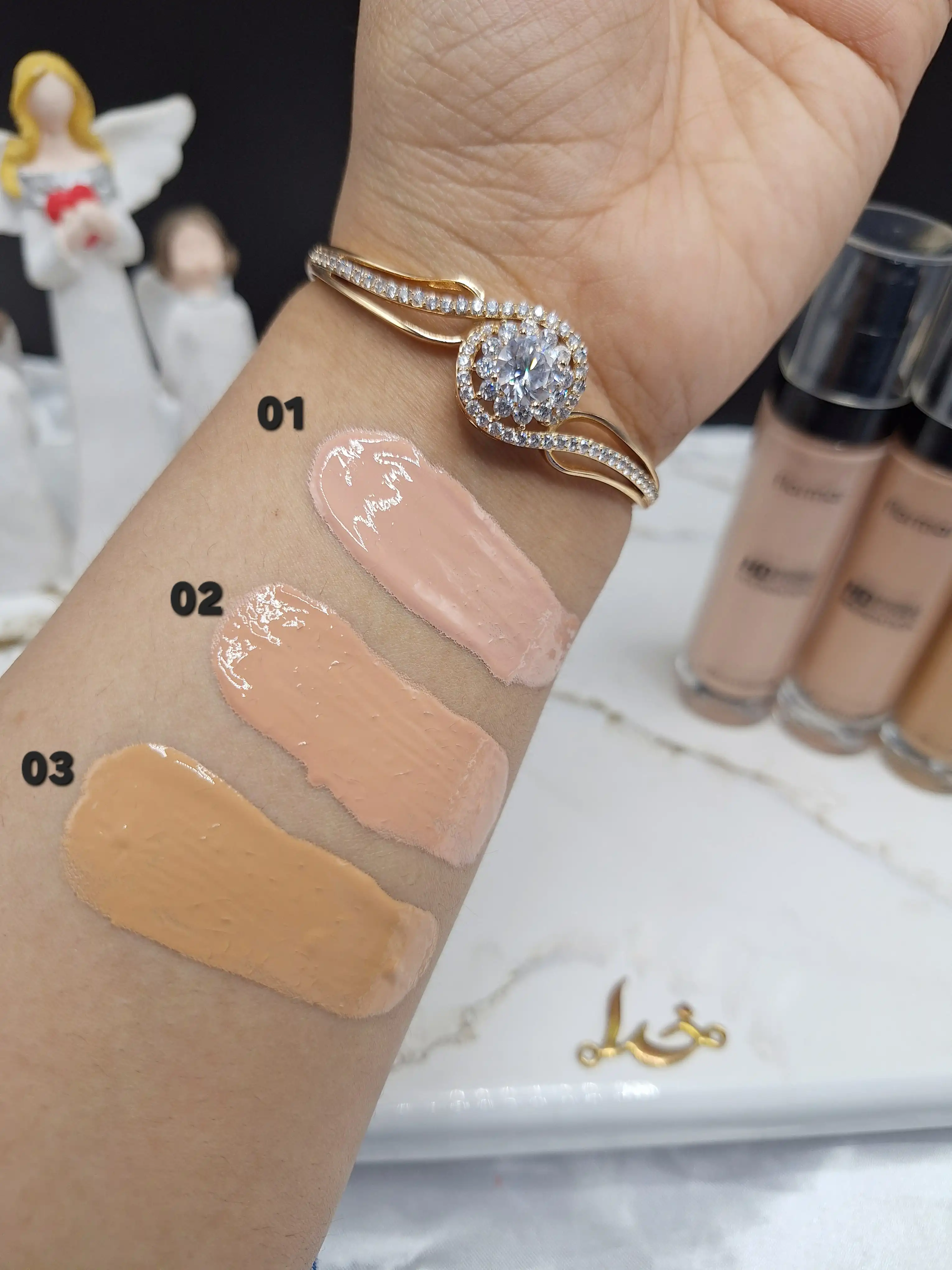 کرم پودر SPF30 برند فلورمار flarmar مدل HD