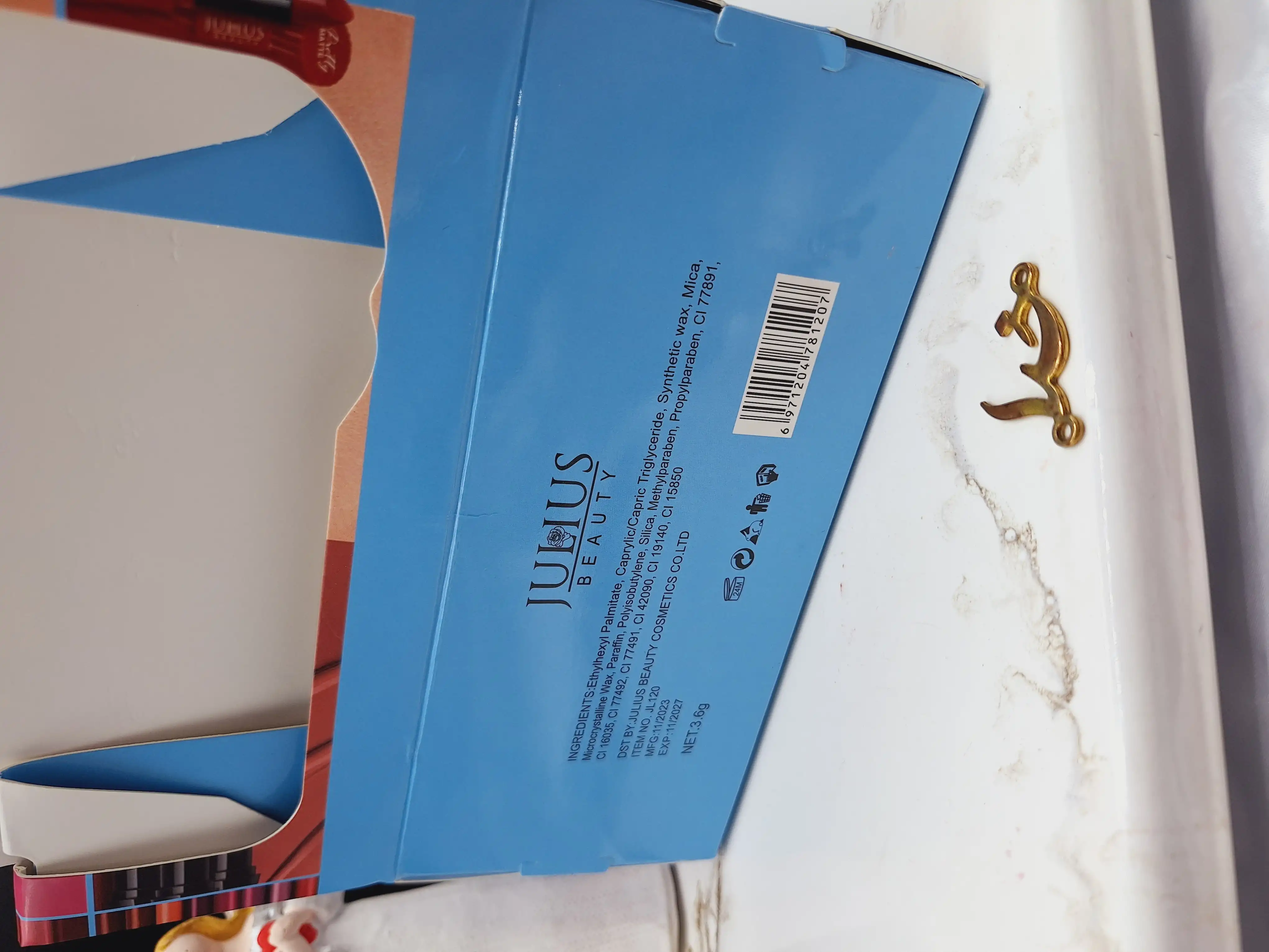 پک رژ لب جامد 6 عددی برند جولیوس JULIUS کد JL 120 A