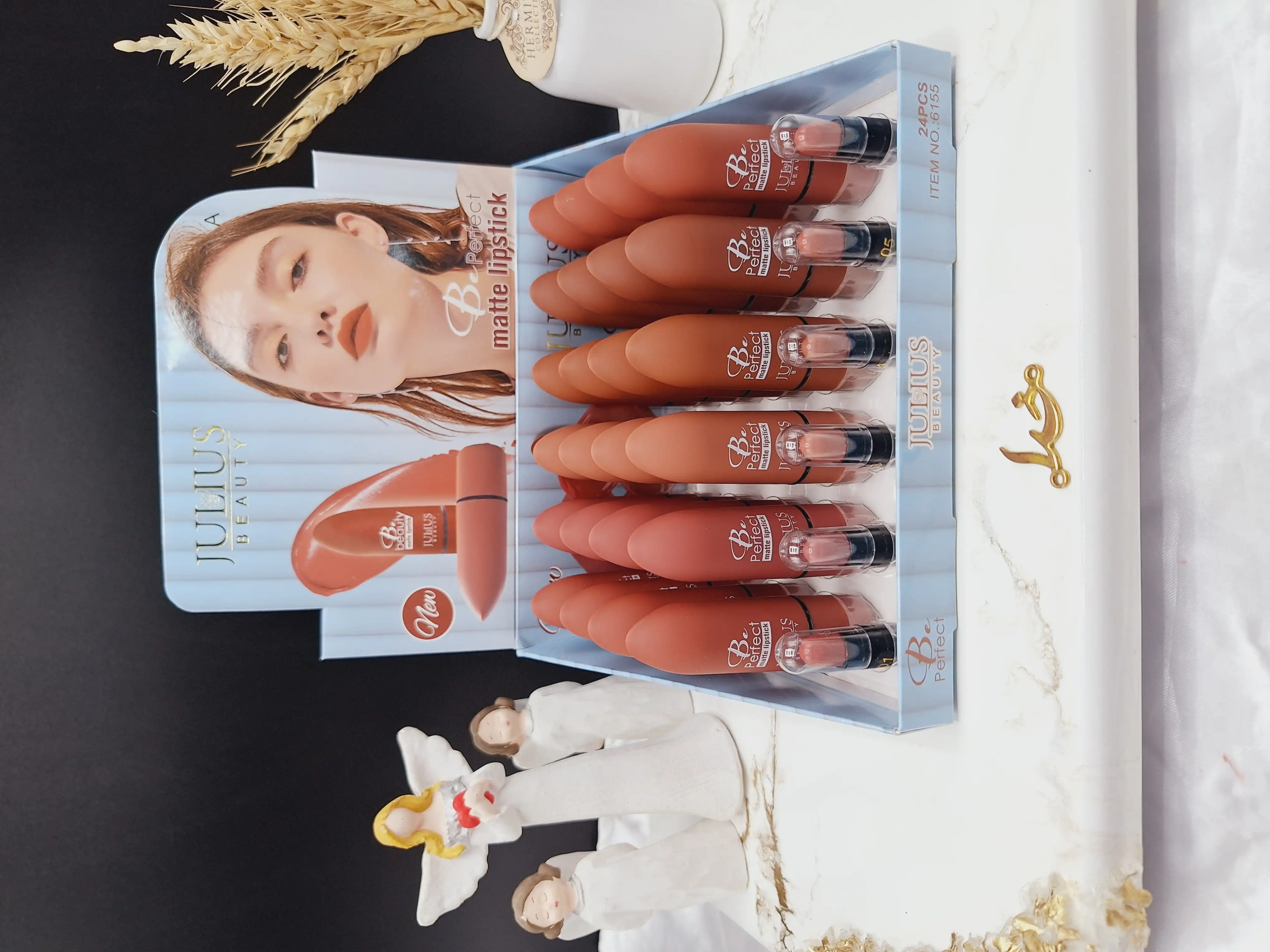 پک رژ لب جامد 6 عددی برند جولیوس JULIUS کد 6155