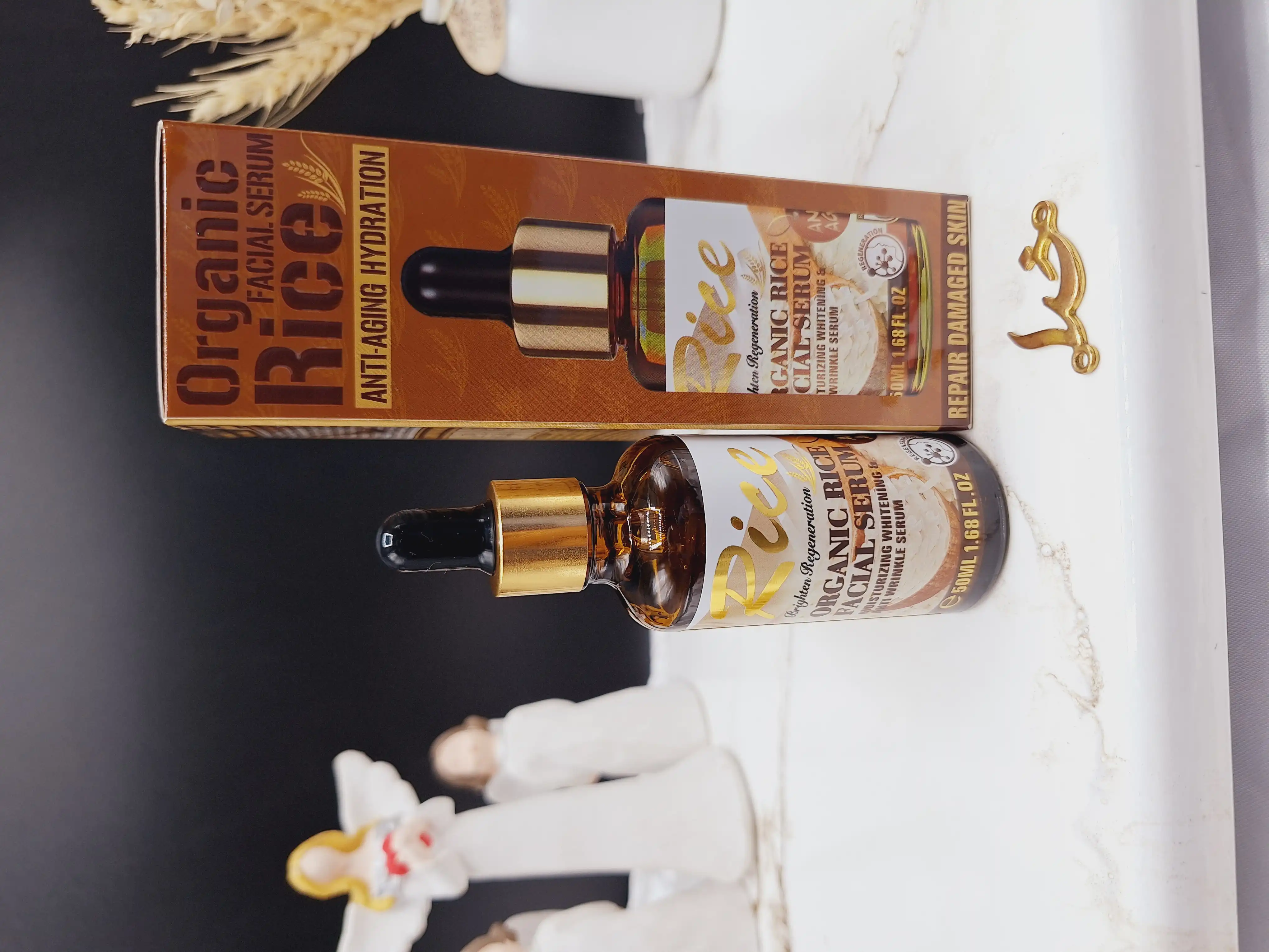 سرم ضد پیری و روشن کننده عصاره برنج برند وکالی Wokali کد HA_3074