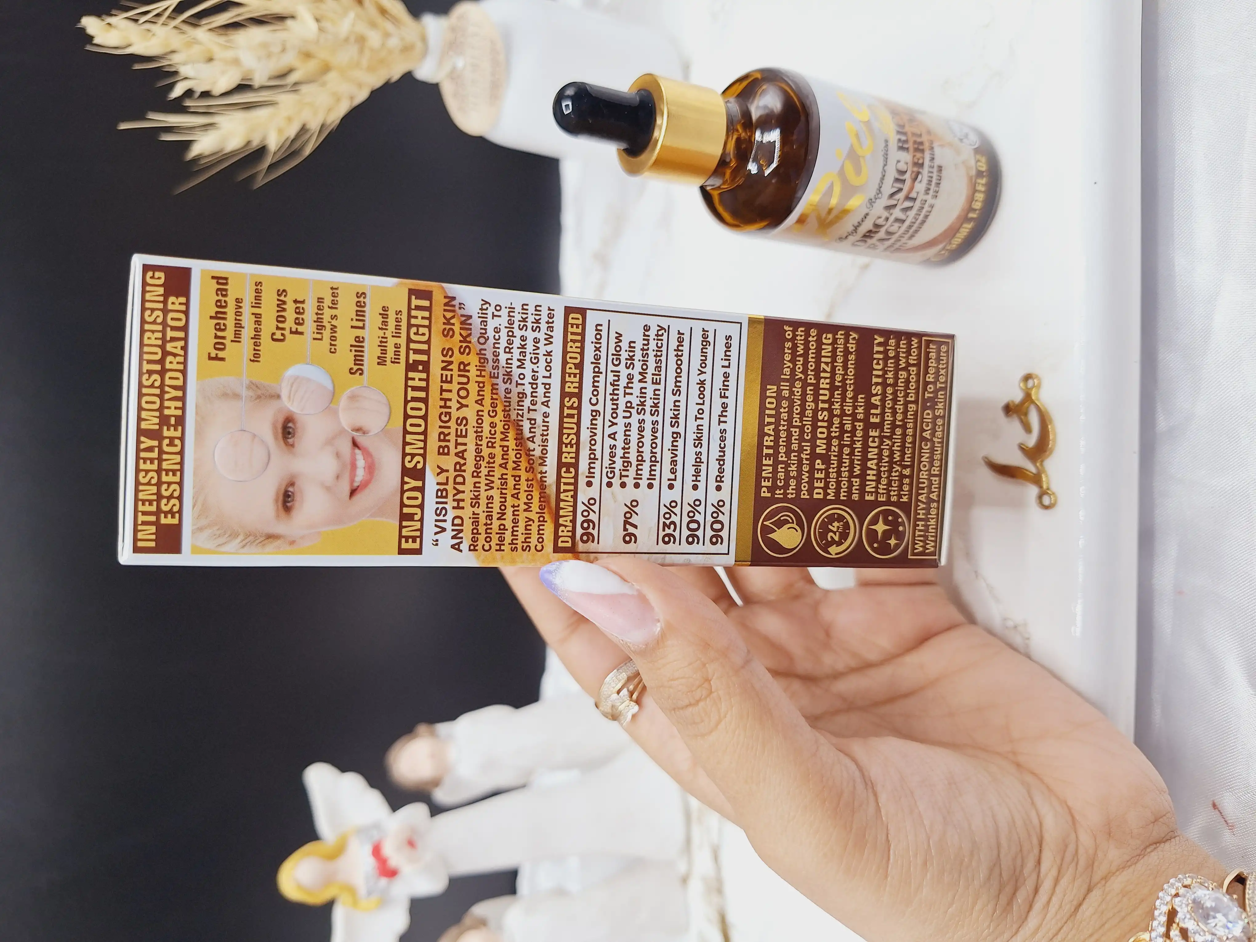 سرم ضد پیری و روشن کننده عصاره برنج برند وکالی Wokali کد HA_3074