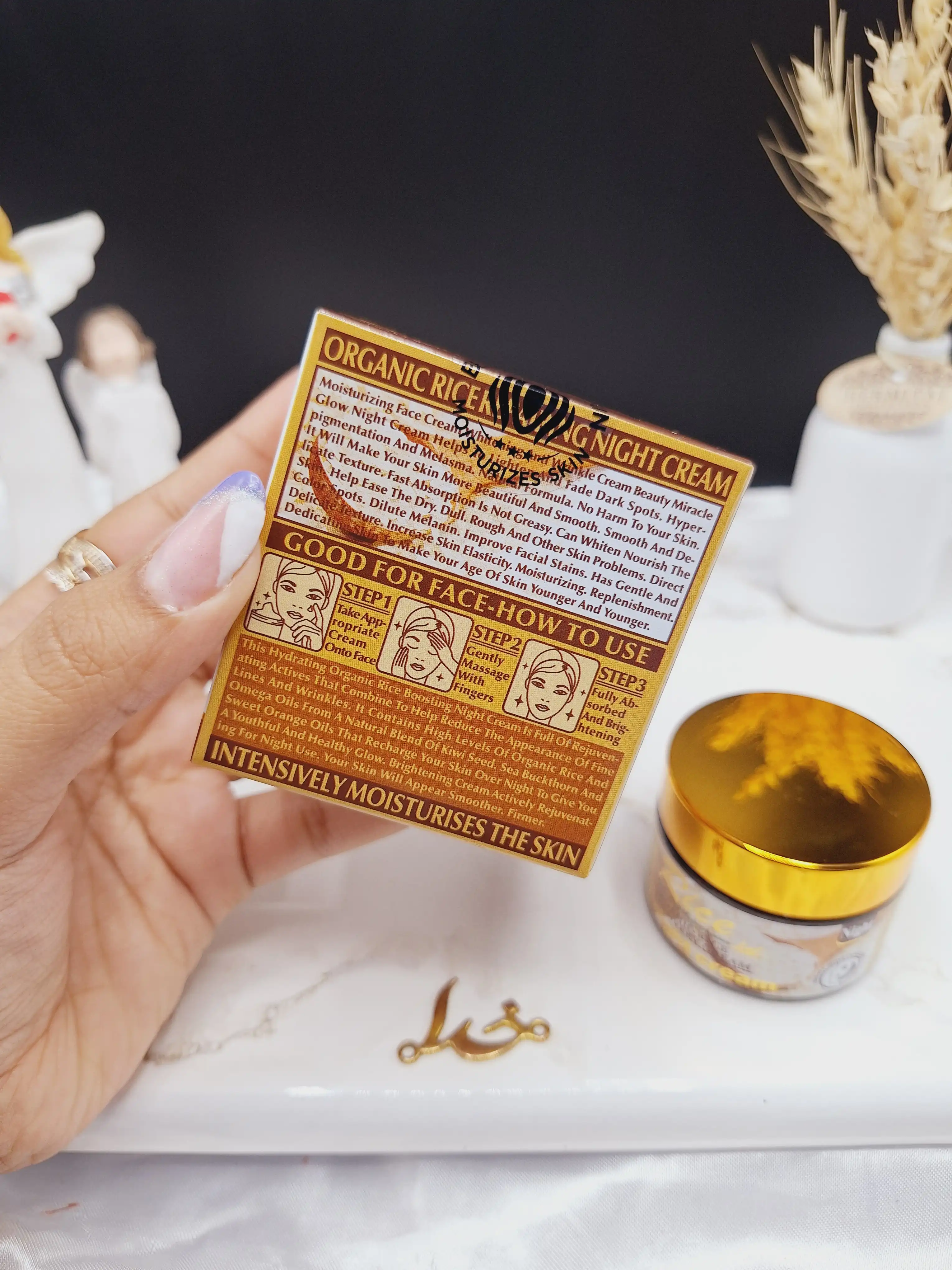 کرم شب برنج بازسازی کننده و ضد چروک وکالی اصلی WOKALI کد WKL 746