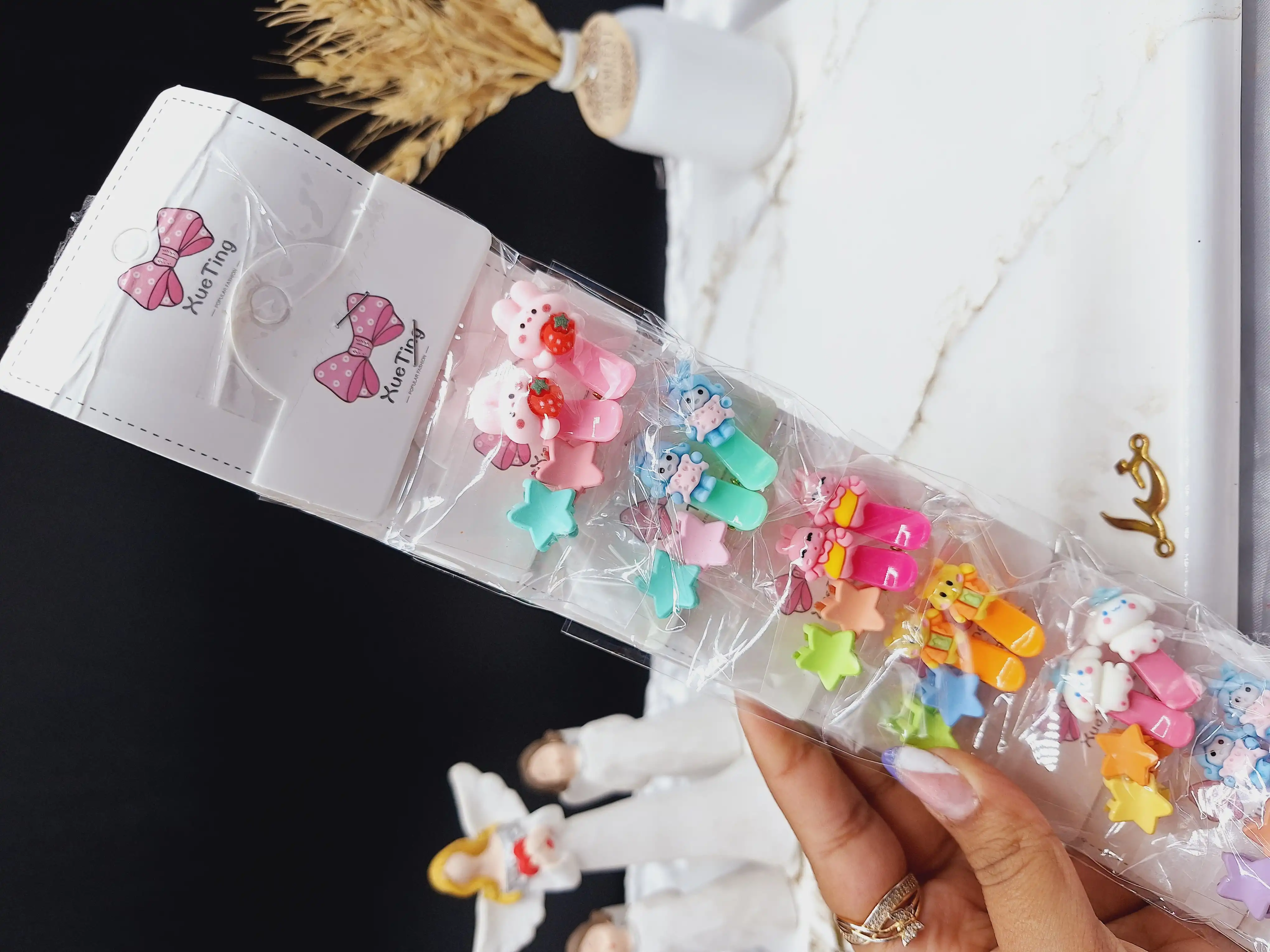 پک پنس و گیره مو طرح حیوانات فانتزی