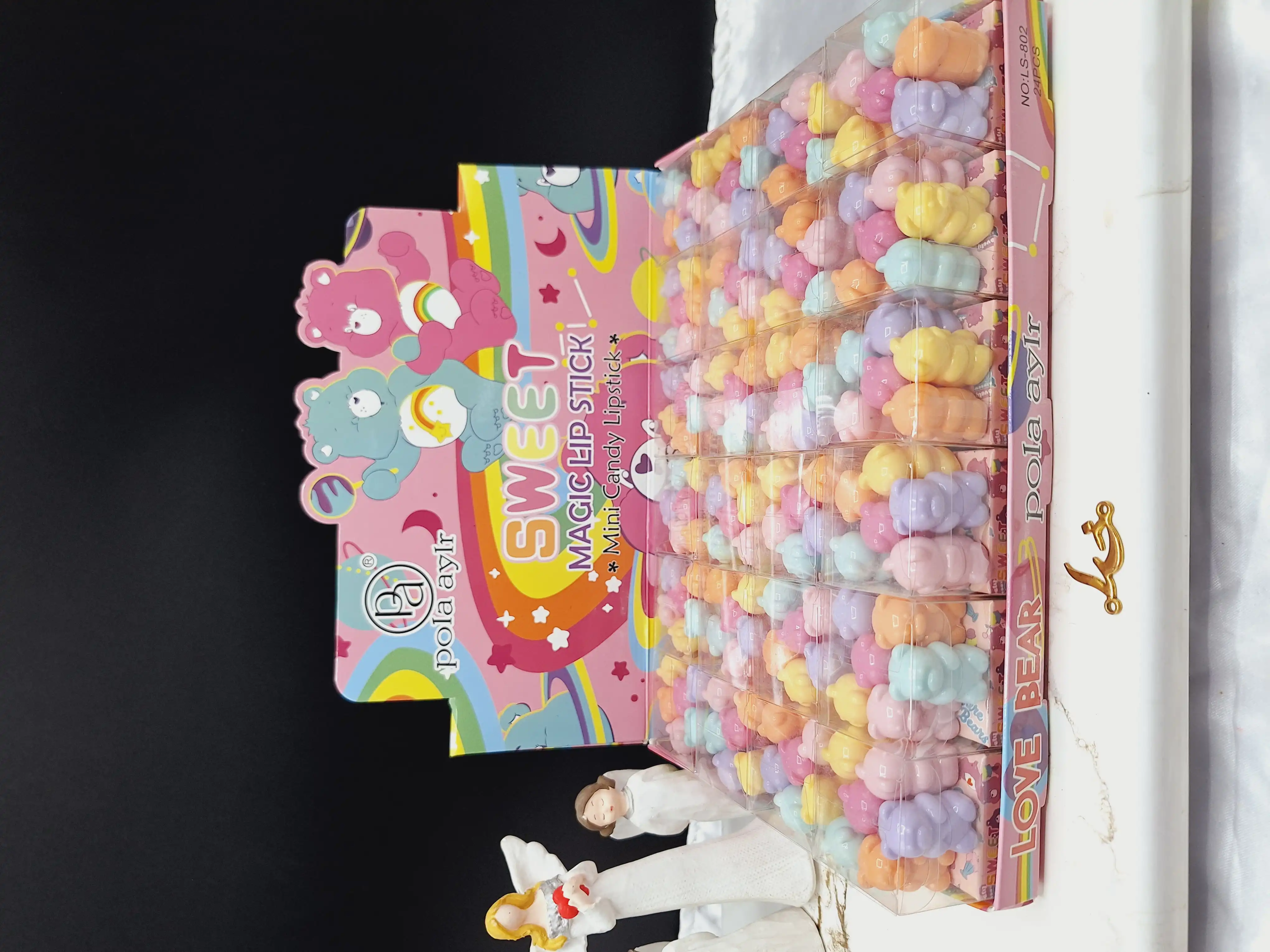 باکس شیش عددی بالم لب رنگی خرسی برند پولا آیلار Pola aylr کد LS_802