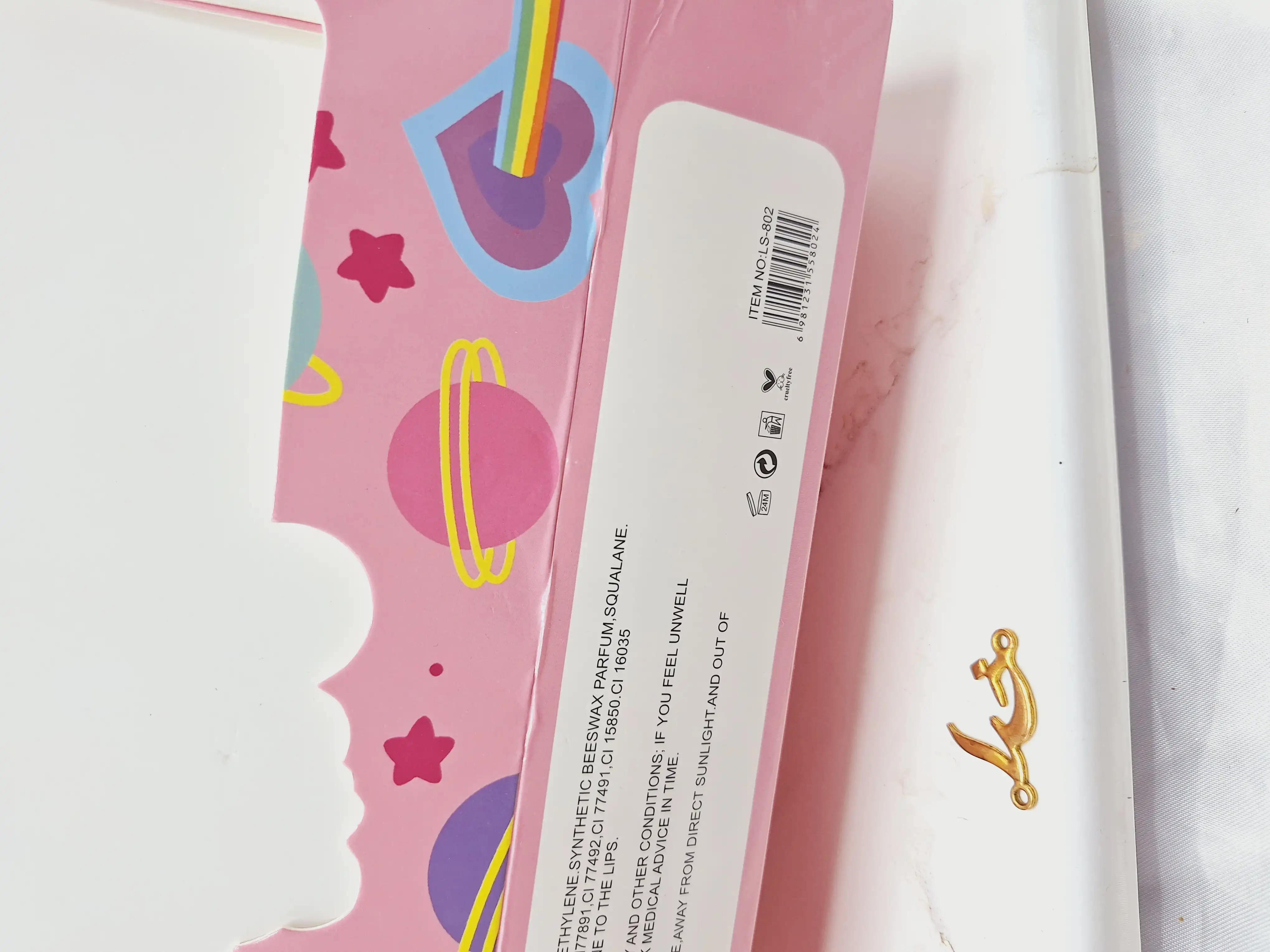 باکس شیش عددی بالم لب رنگی خرسی برند پولا آیلار Pola aylr کد LS_802