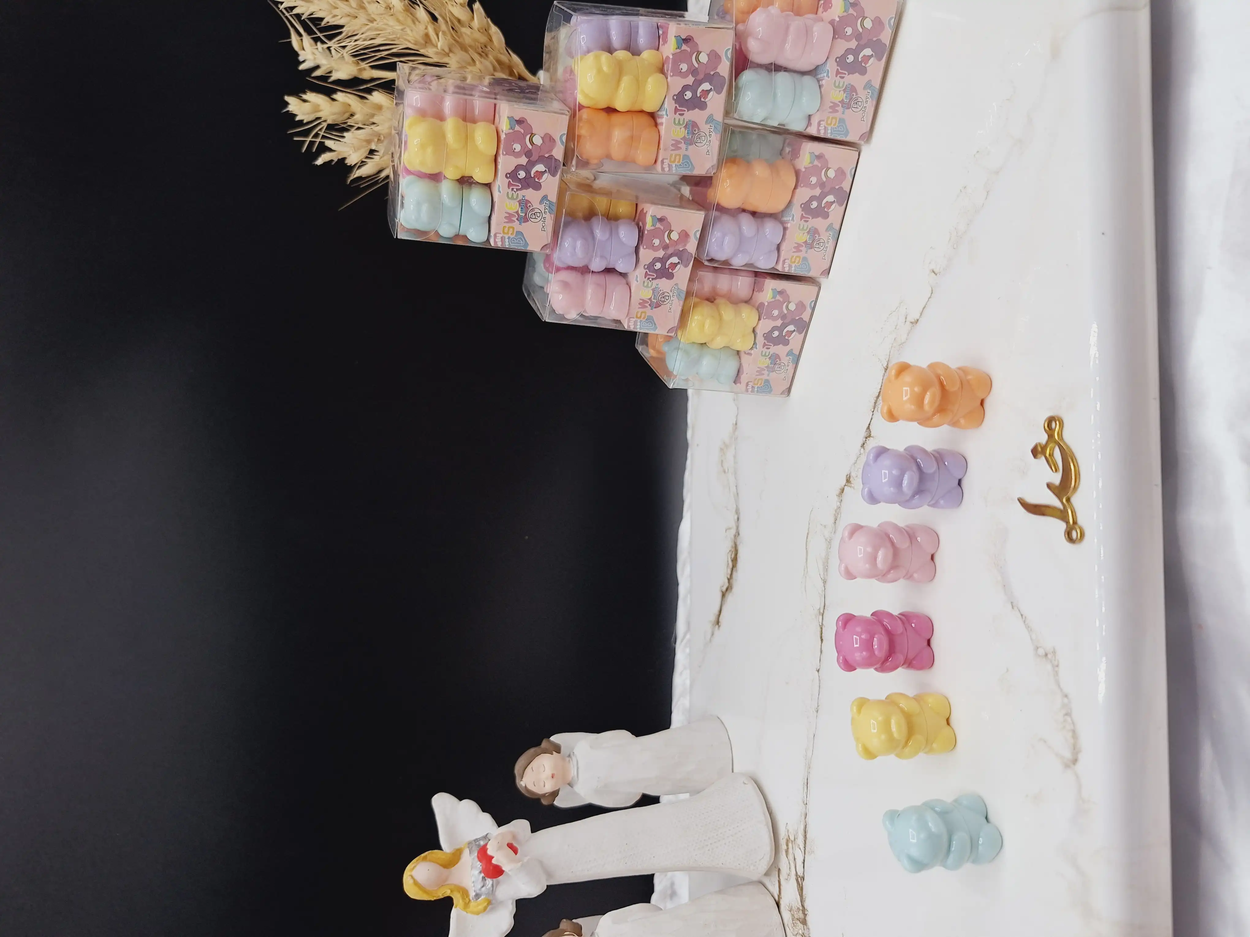 باکس شیش عددی بالم لب رنگی خرسی برند پولا آیلار Pola aylr کد LS_802