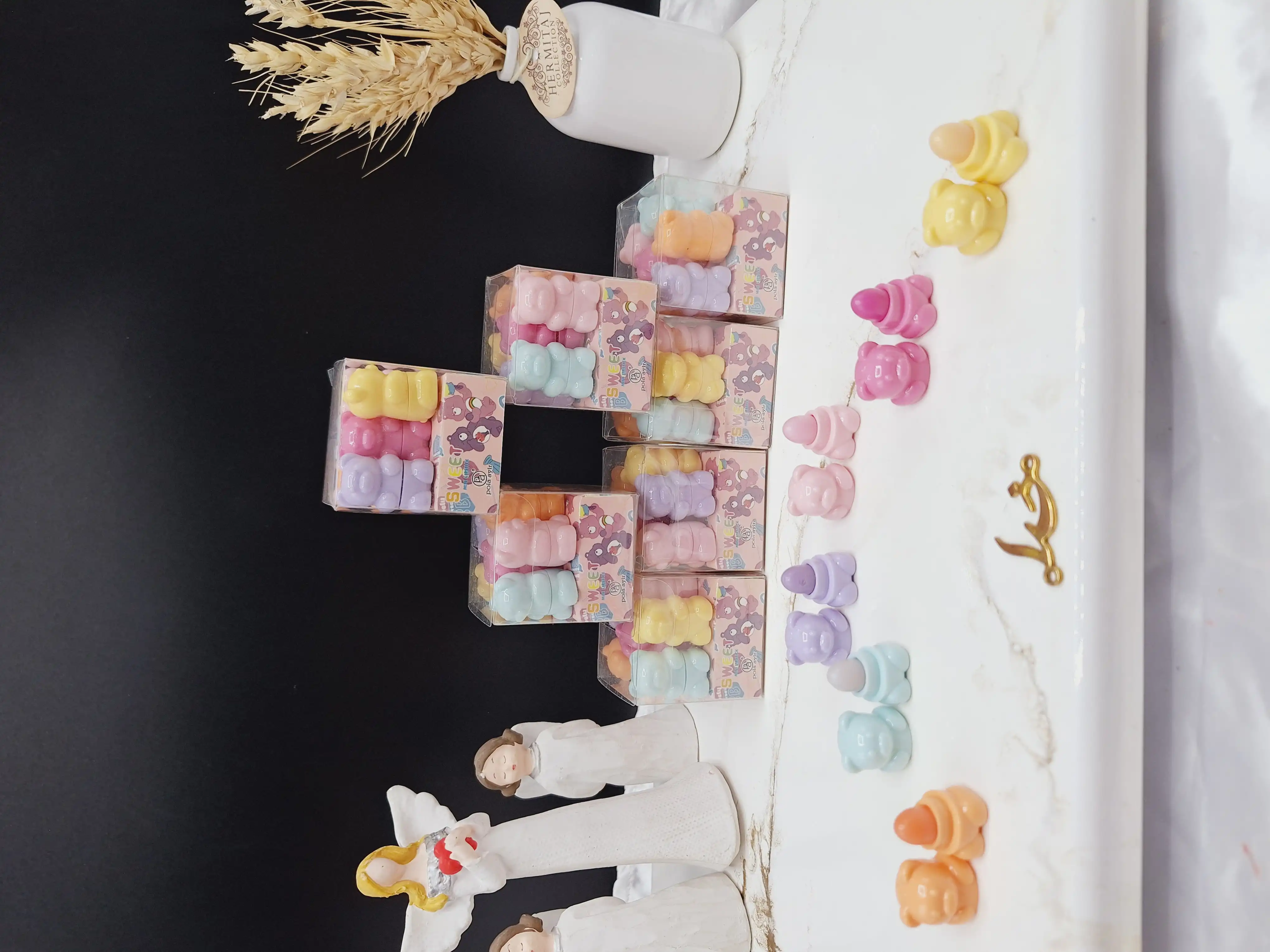 باکس شیش عددی بالم لب رنگی خرسی برند پولا آیلار Pola aylr کد LS_802