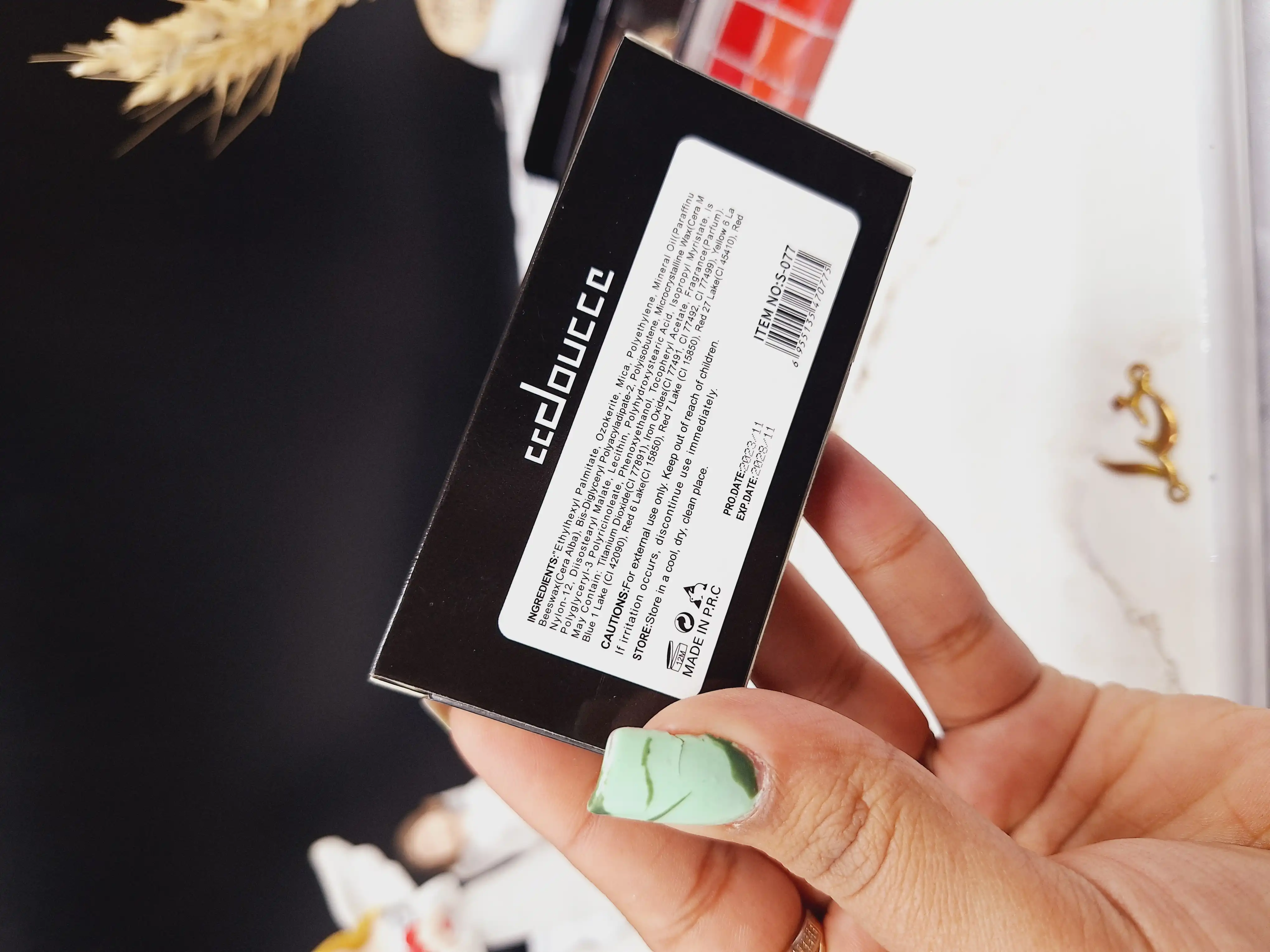 پالت رژ لب ده رنگ برند دوسه  doucce کد SD077