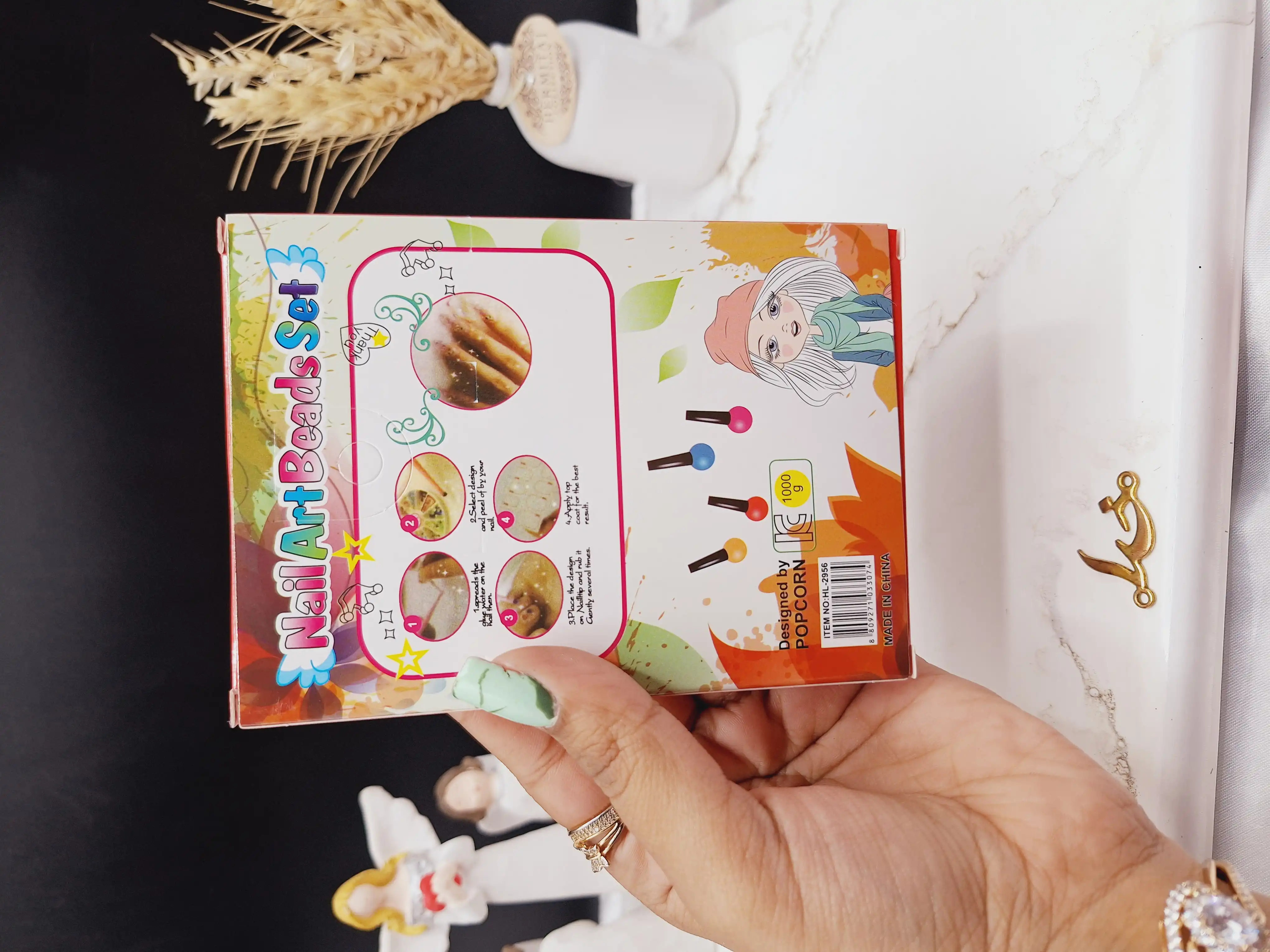 پک چسپ و ناخن و مژه مصنوعی بچگانه کد 2956