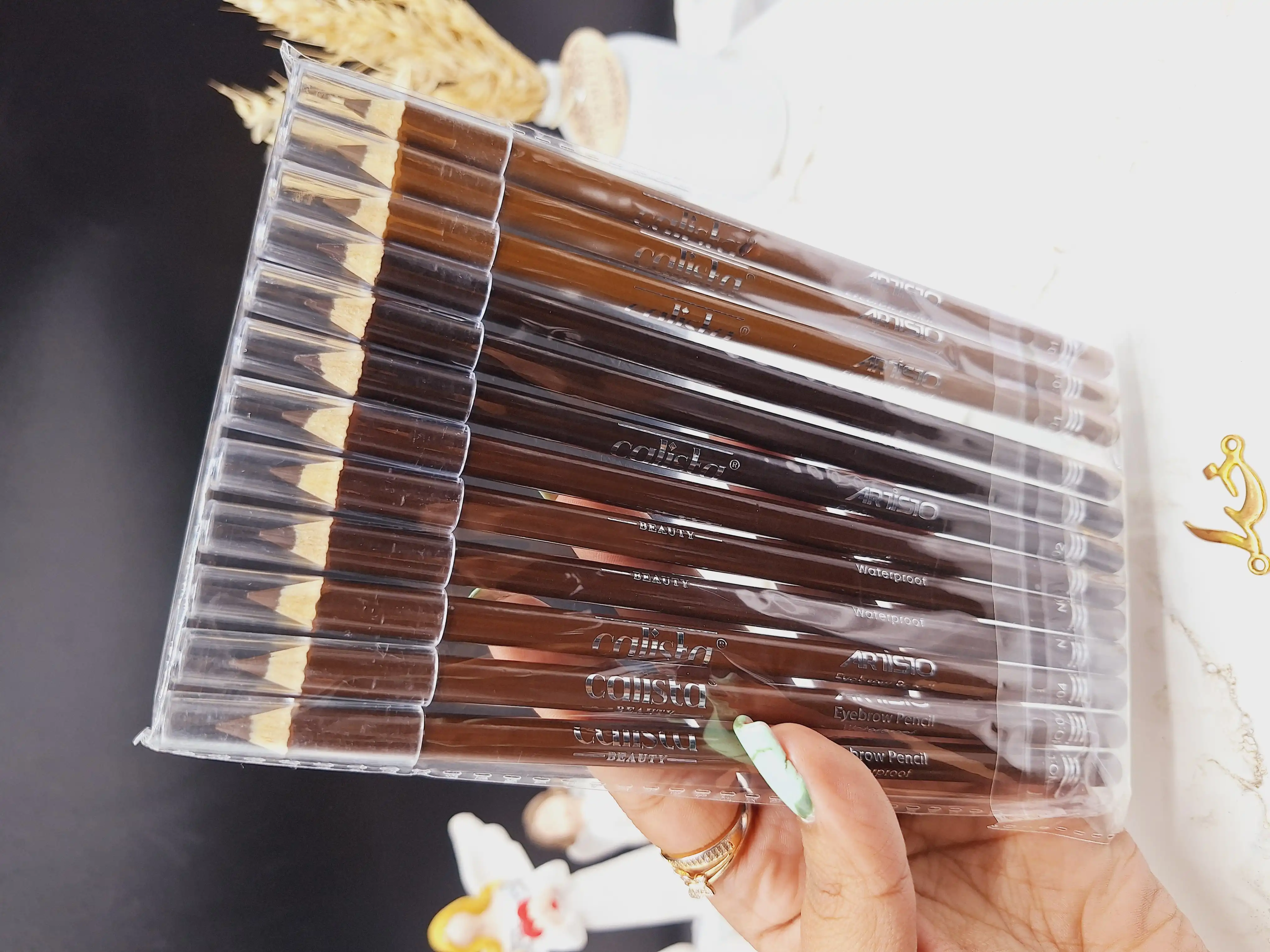 پک ۱۲ تایی مداد ابرو کالیستا