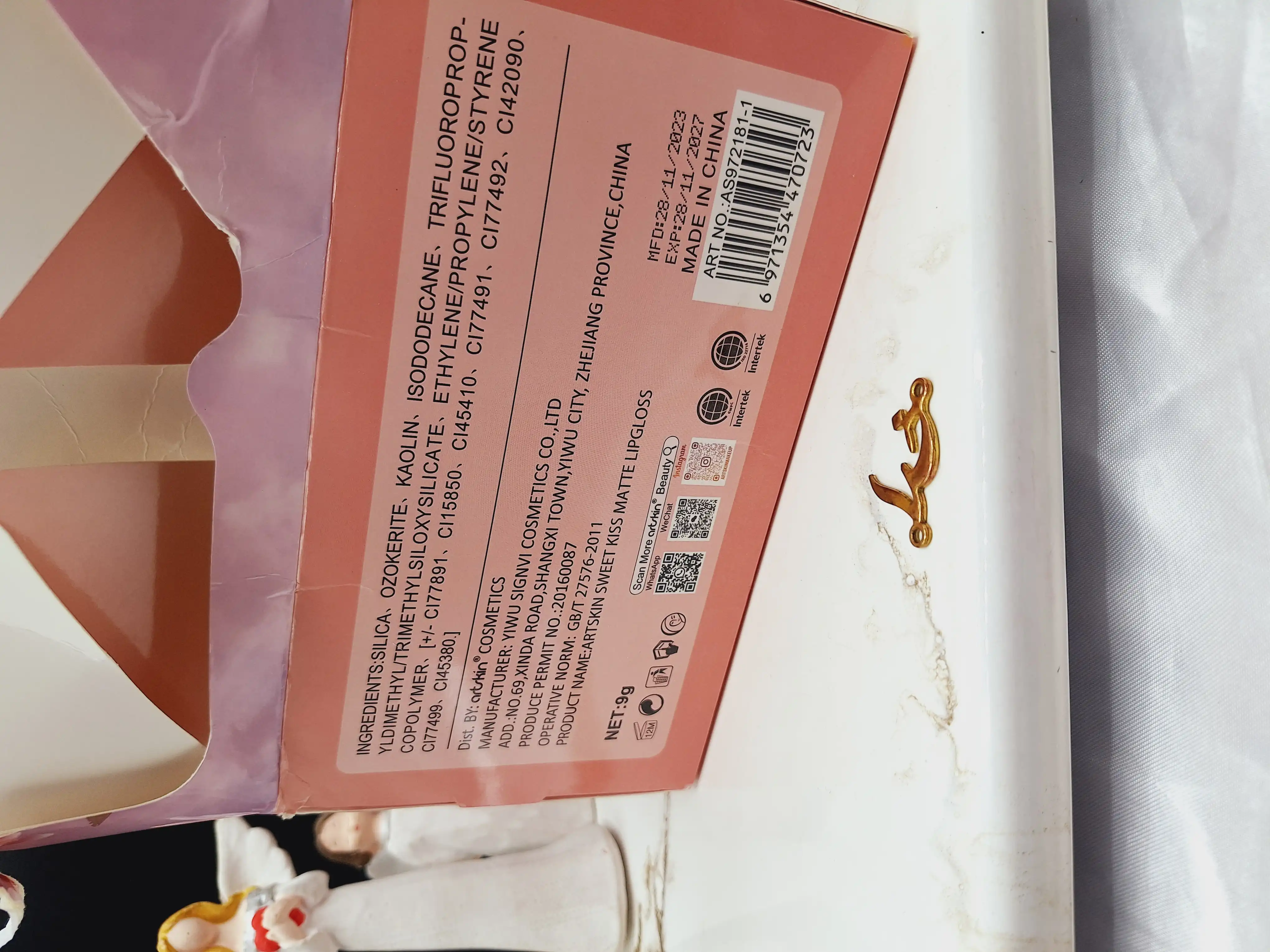 پک 6 عددی رژ مایع ضدآب آرت اسکین artskin کد SA972181