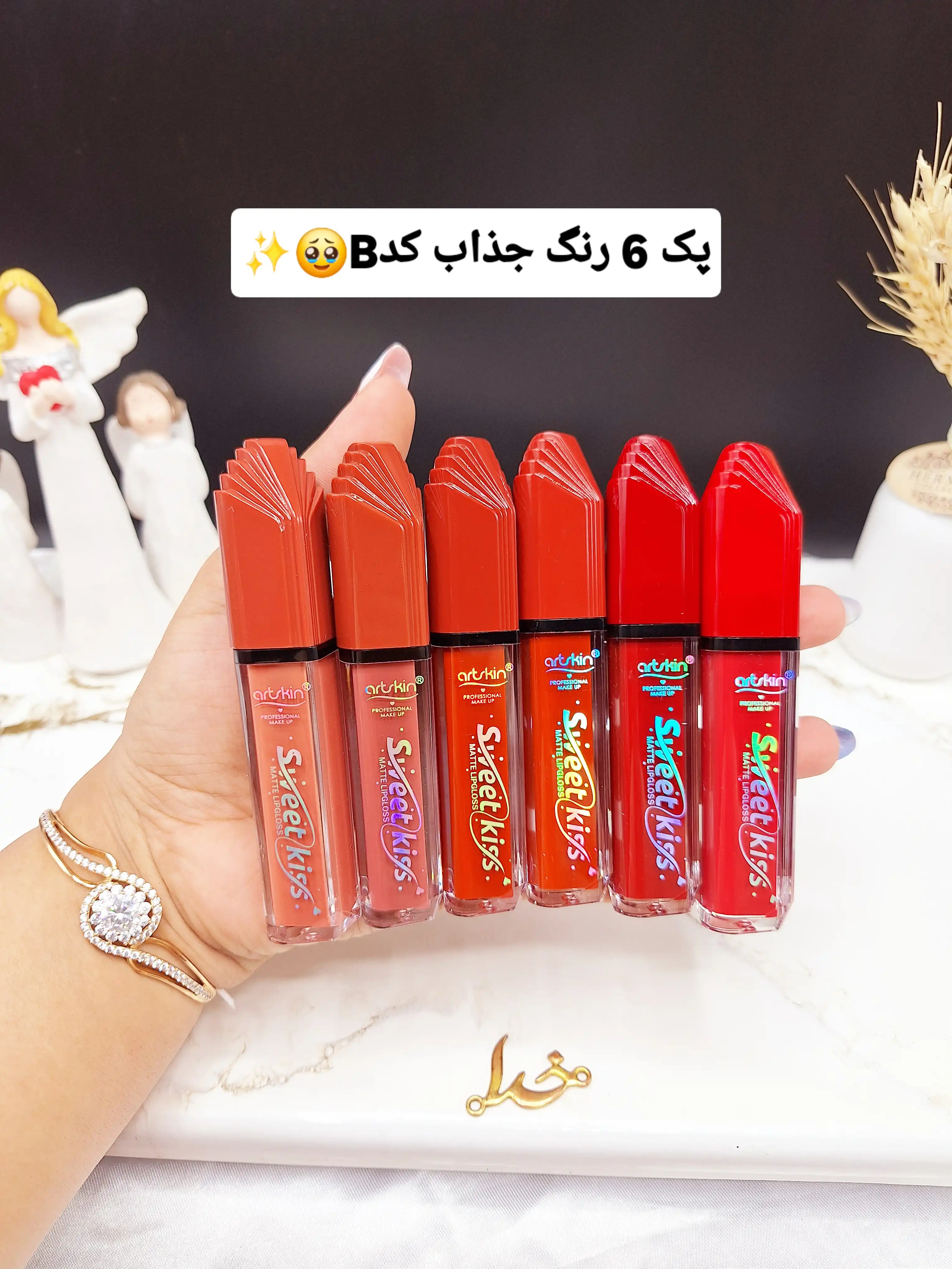 پک 6 عددی رژ مایع ضدآب آرت اسکین artskin کد SA972181